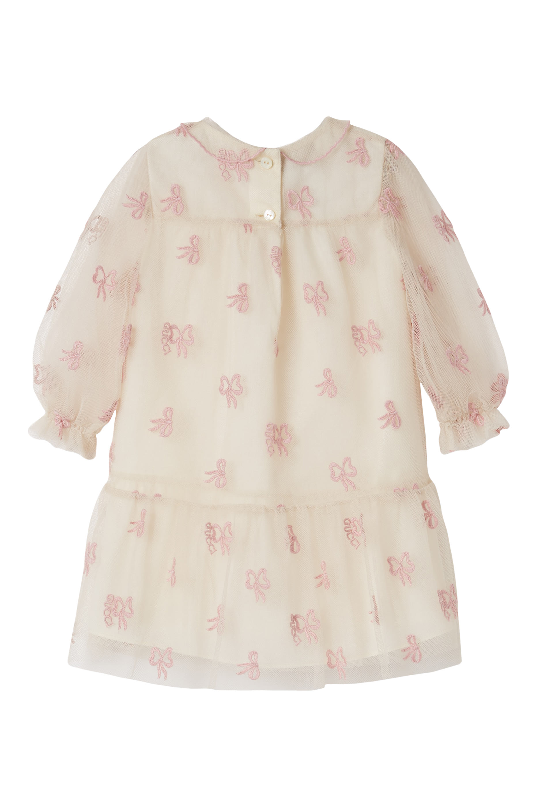 فستان تول بتطريزات للأطفال