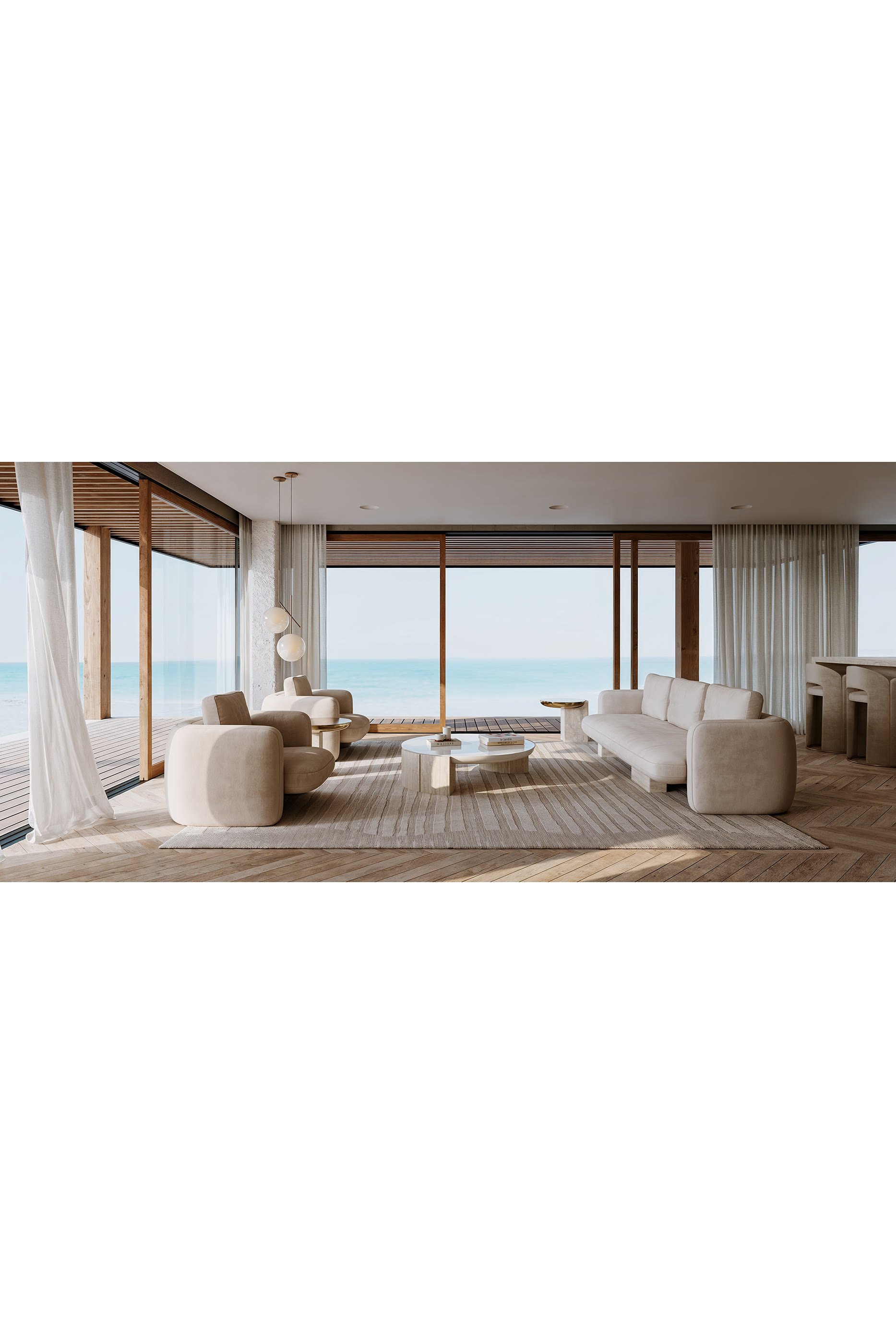 كنبة بتصميم متداخل