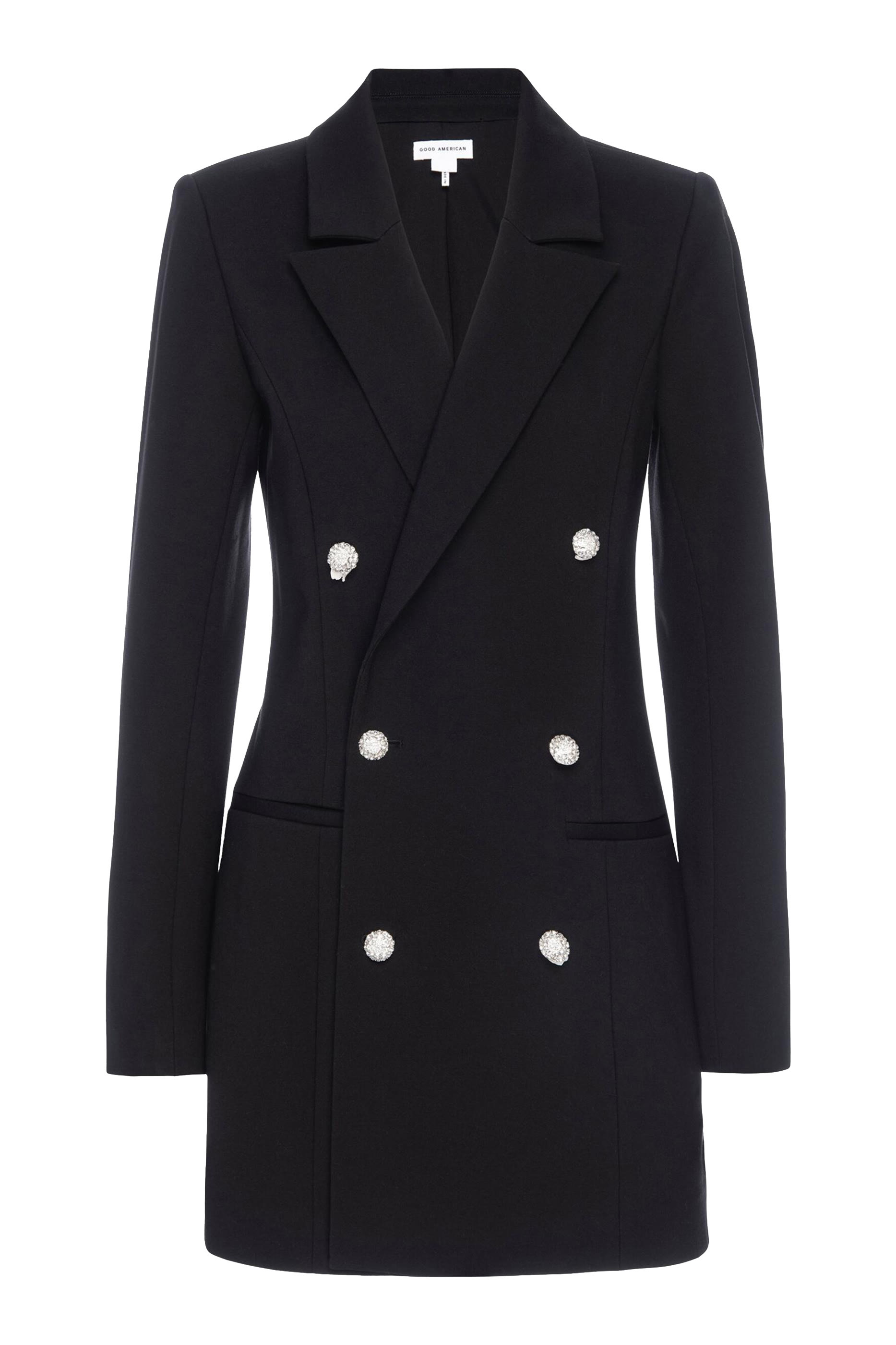 فستان بونتي مزين بتصميم بليزر