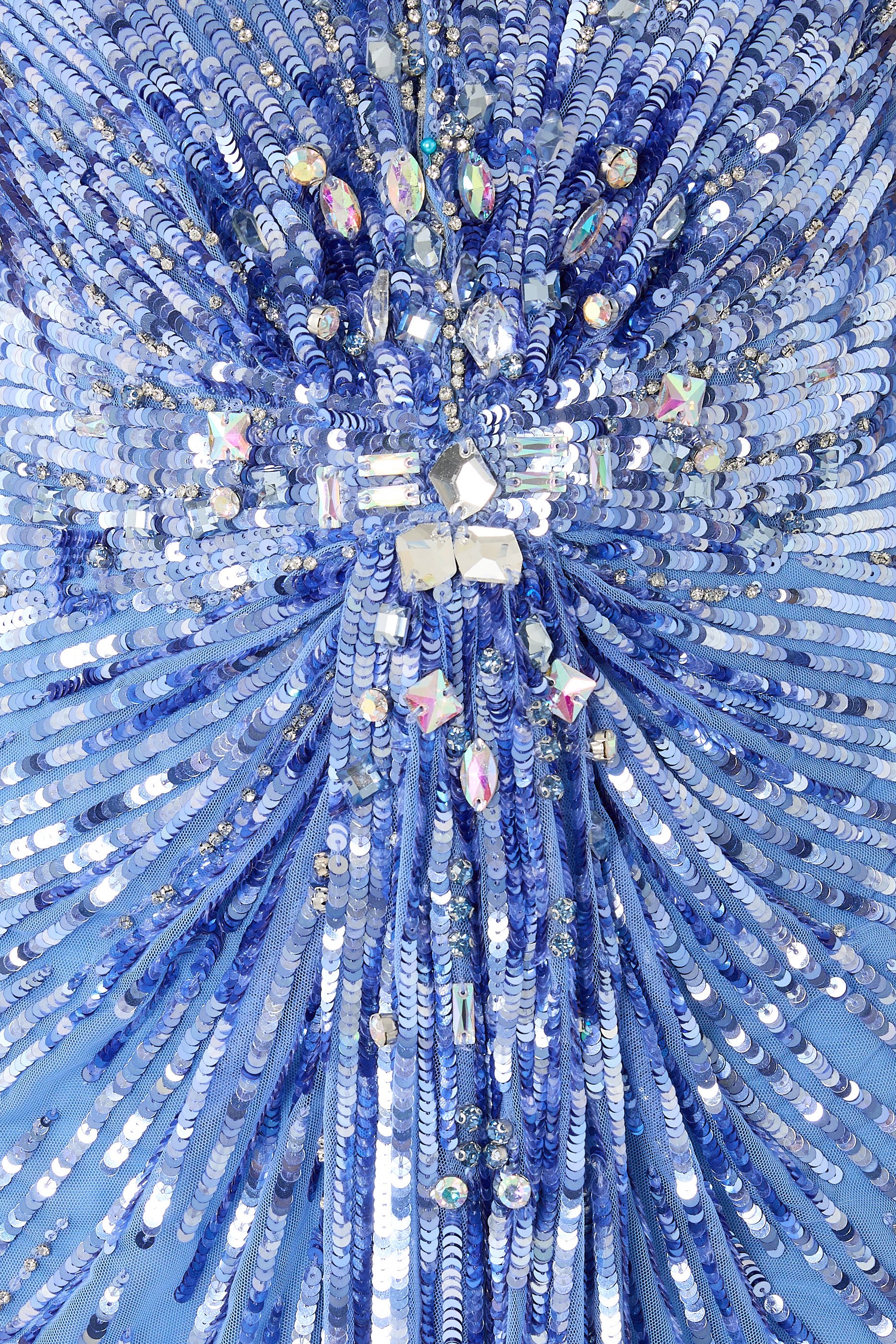 Goldfinger Two-Tone Cape Gown