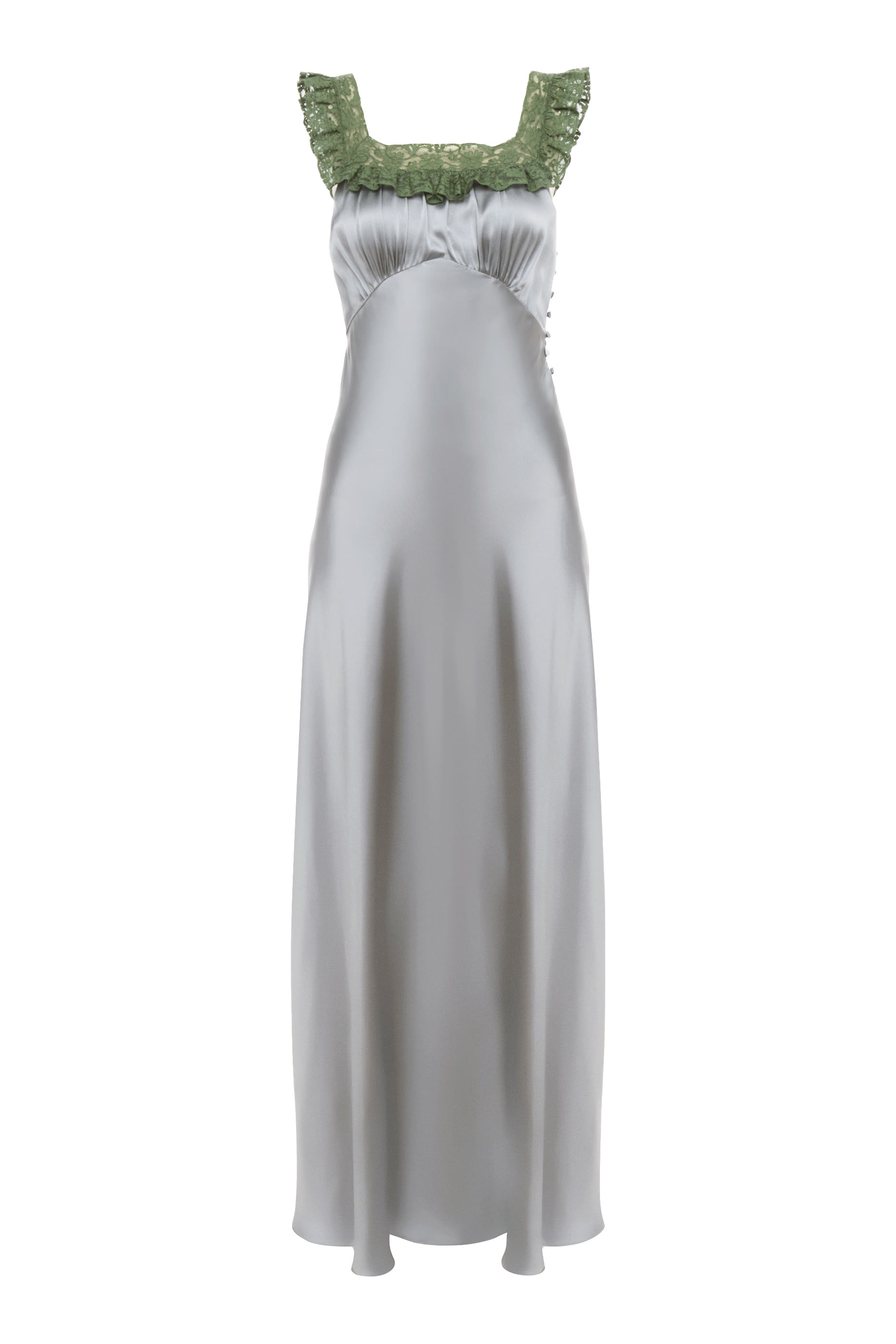 Sleeveless Silk Column Dress