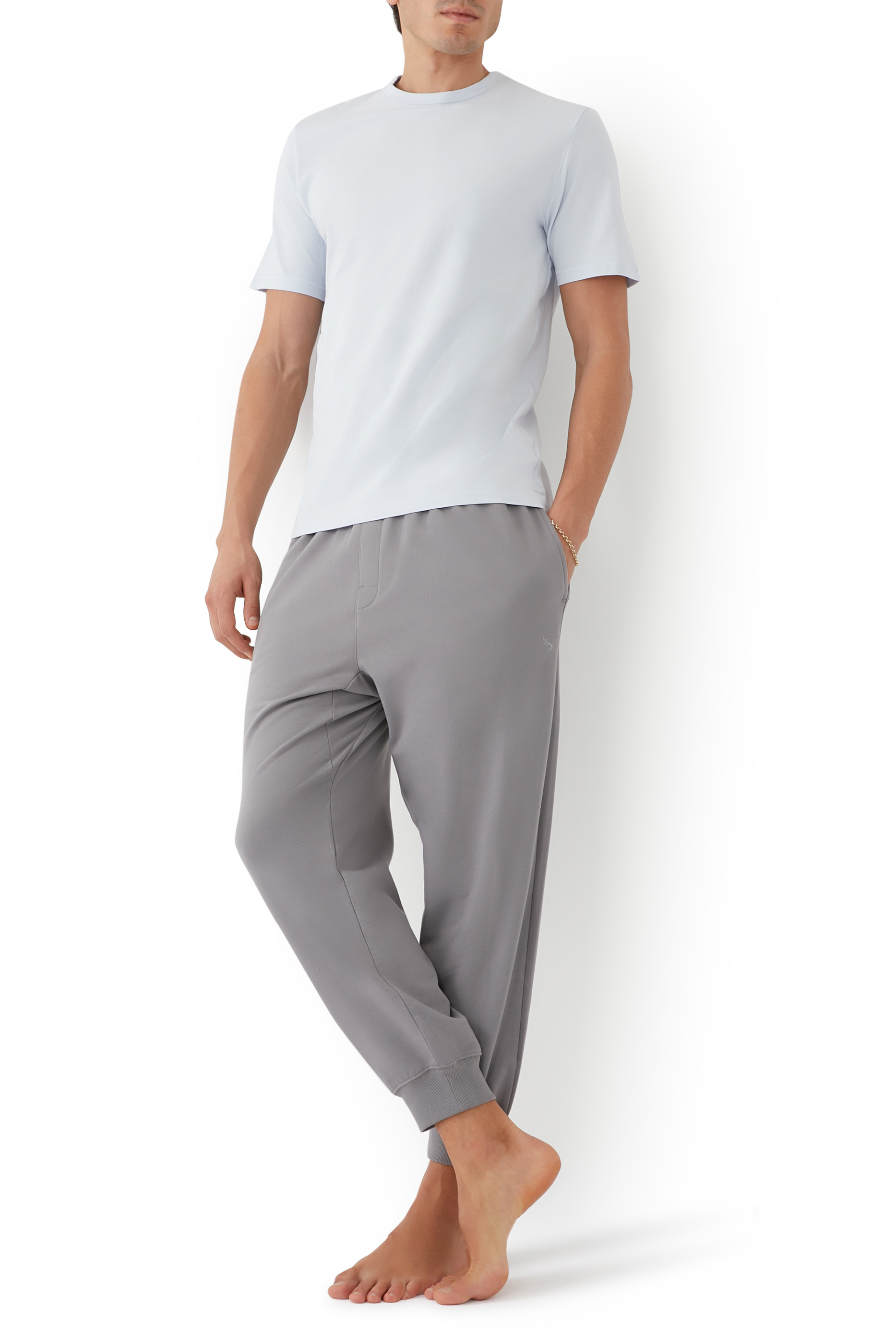 بنطال رياضي للبيت بشعار الماركة