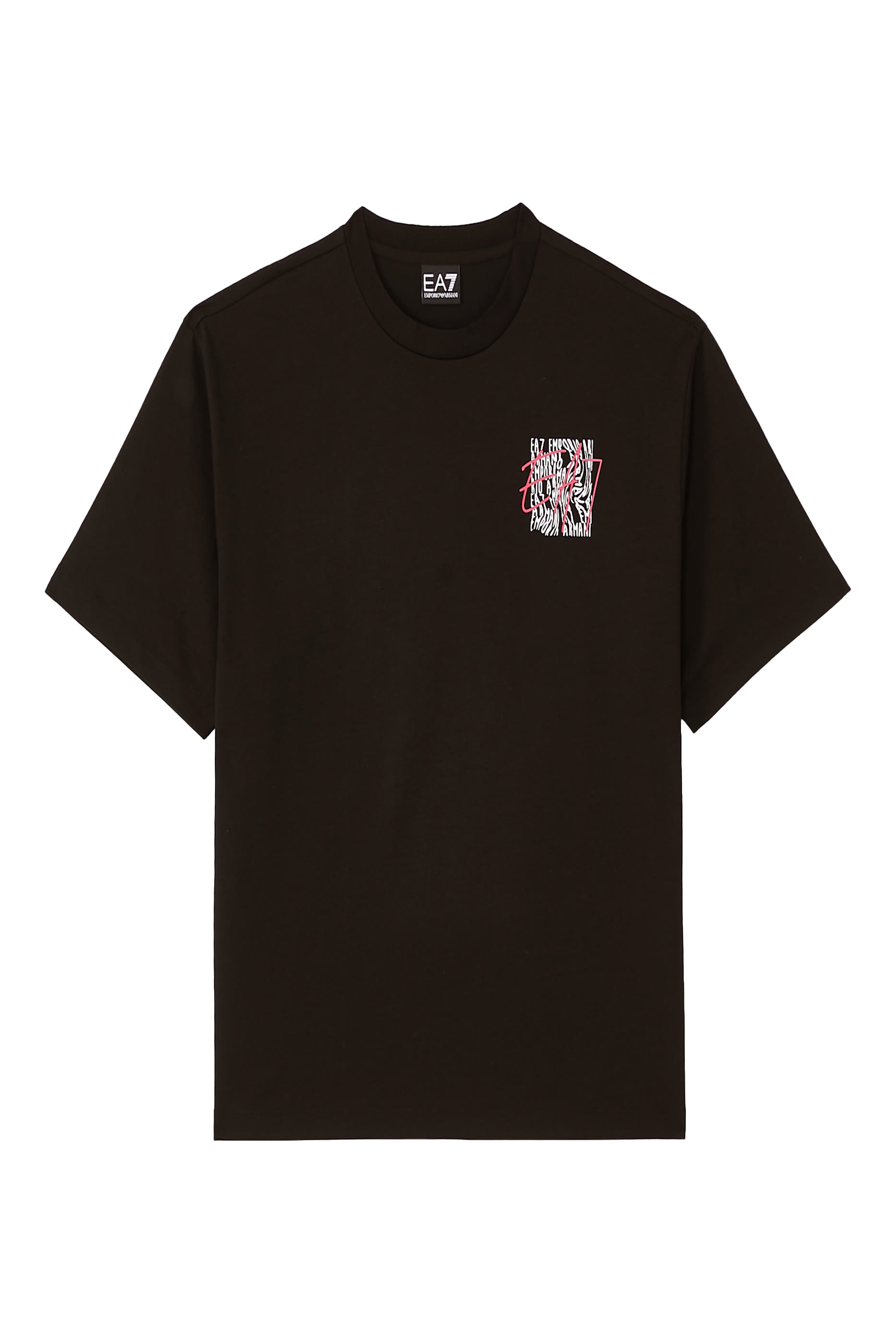 تيشيرت بنقشة شعار الماركة الغرافيكية