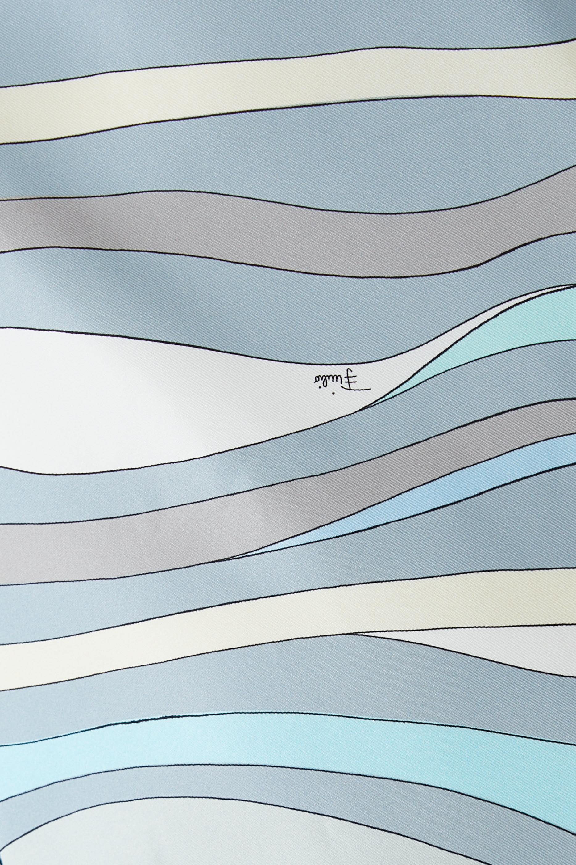 فستان بنقشة مارمو حرير تويل