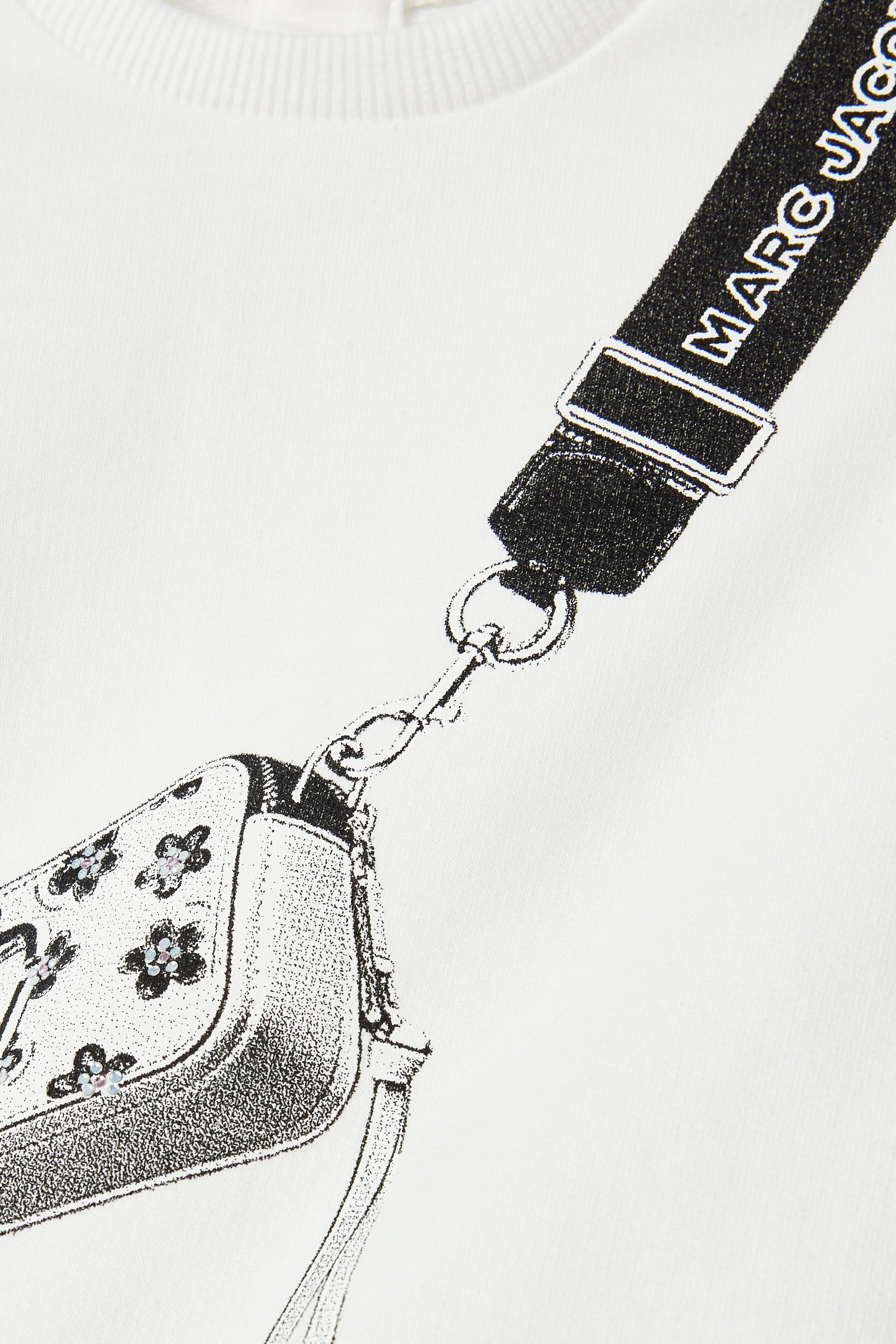 فستان بنقشة حقيبة بشعار الماركة للأطفال