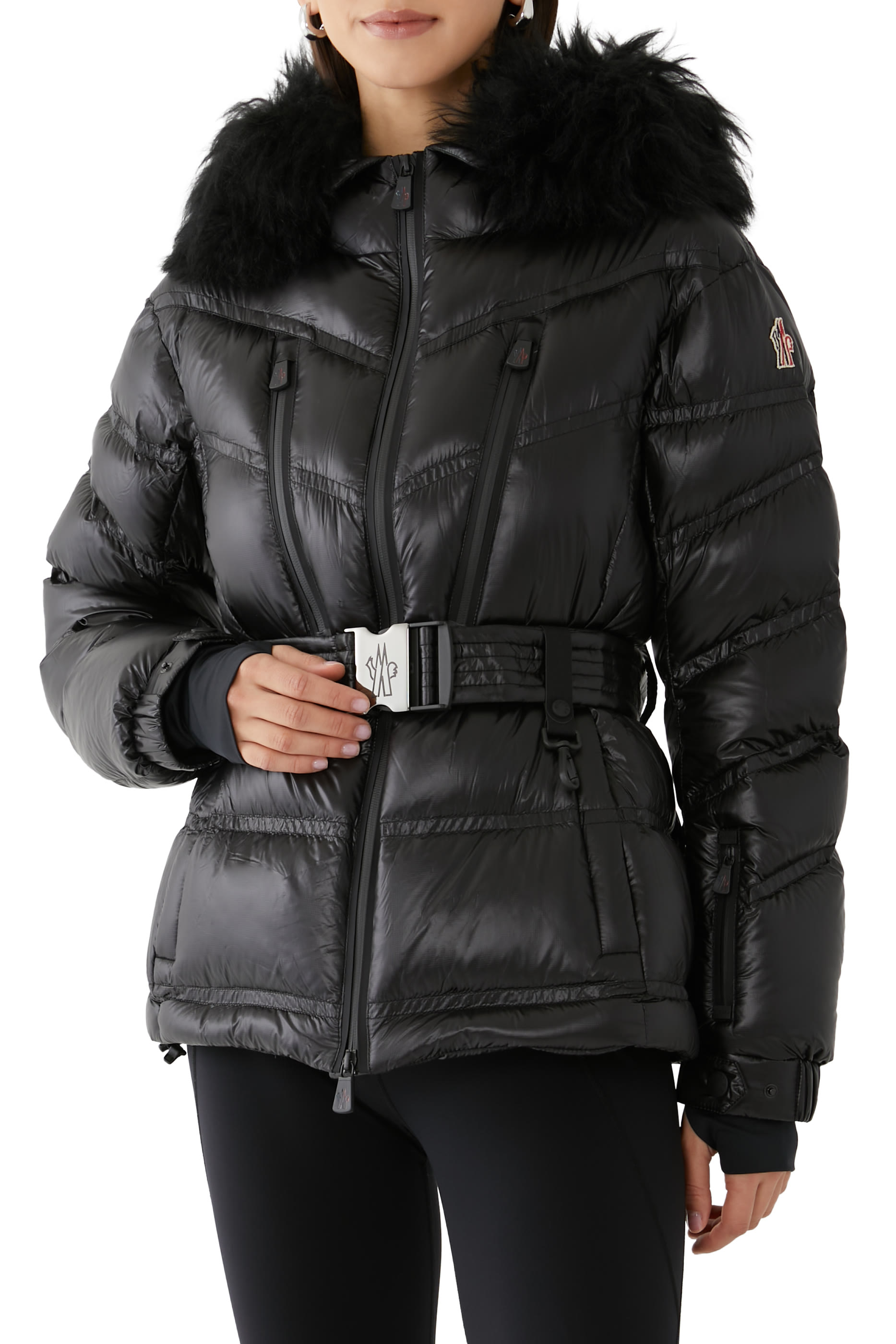 جاكيت تزلج مبطن بالزغب