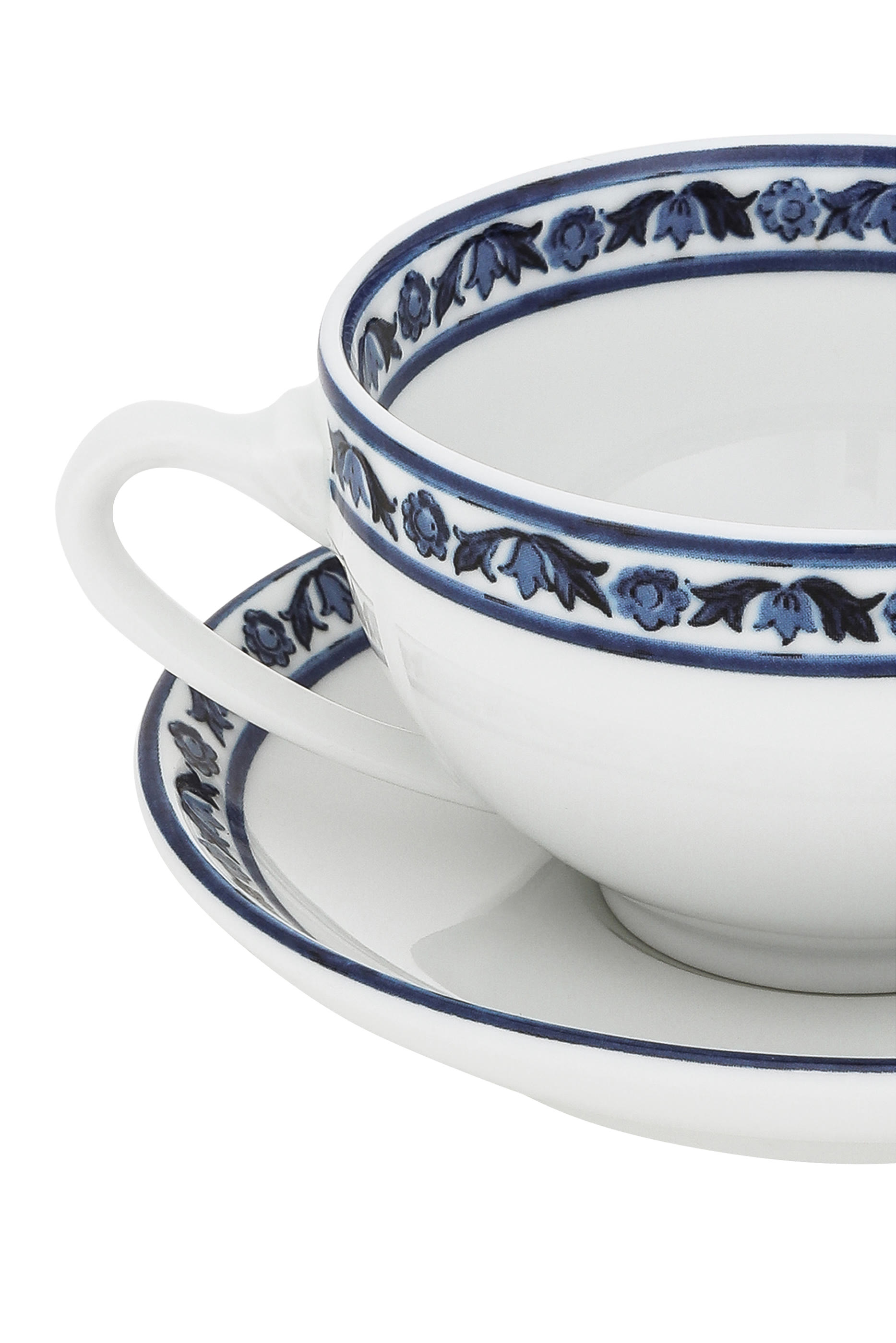 طقم فنجان شاي وصحن بلو ميديتيرانيو، قطعتان