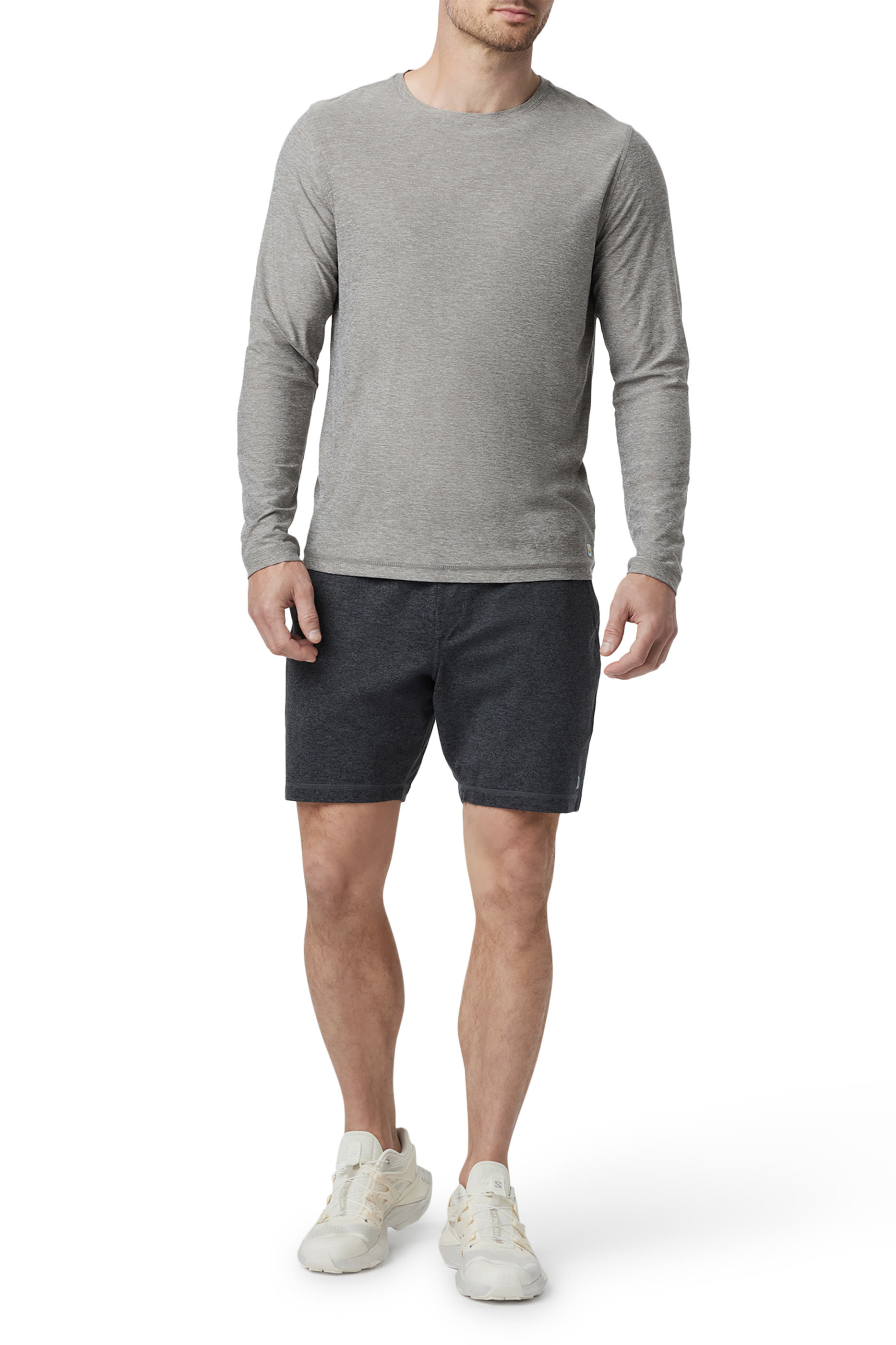 تيشيرت ستراتو بأكمام طويلة قماش معالج