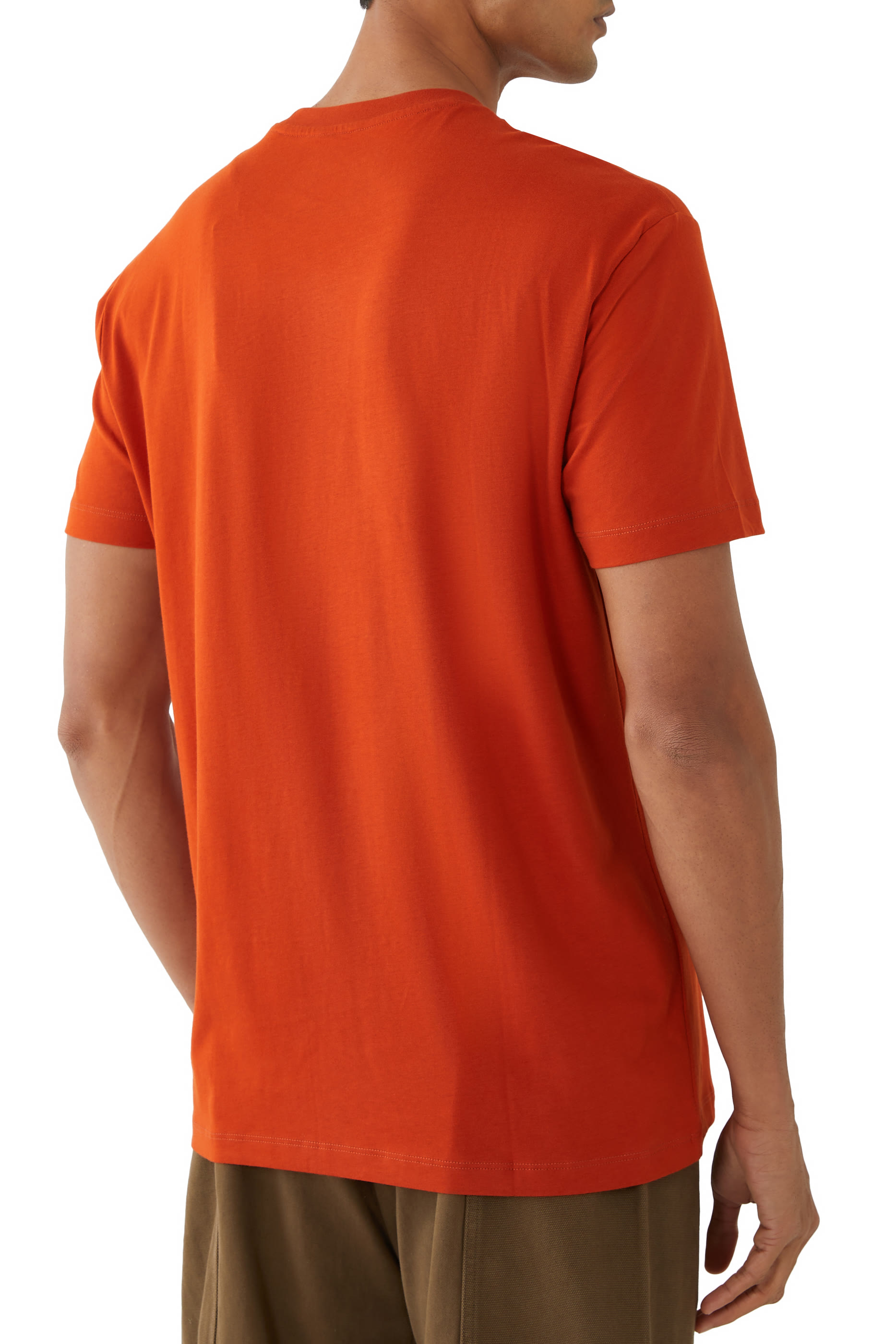 تيشيرت ايه اس في بشعار الماركة بتصميم مموه قطن