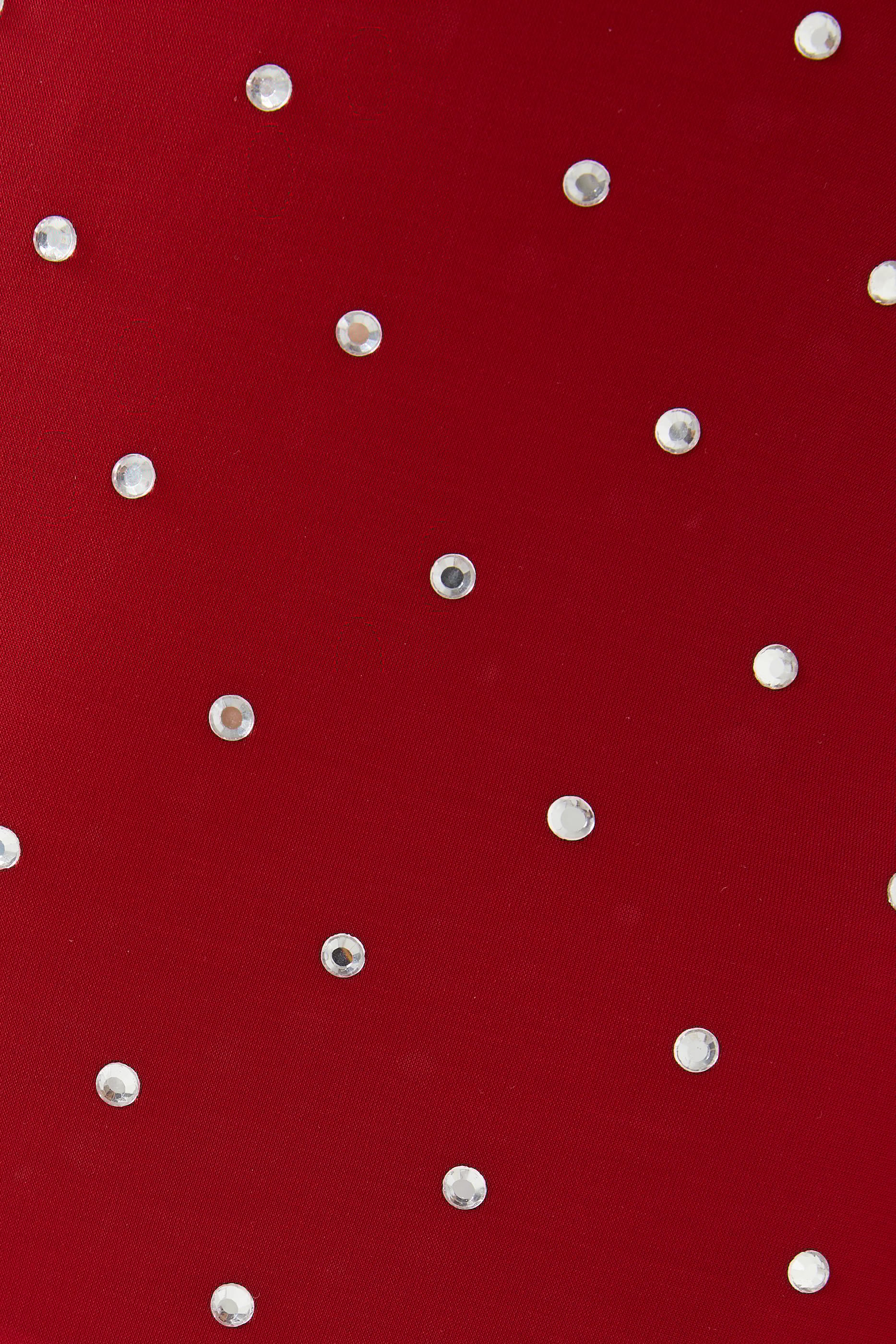 فستان طويل جيرسيه مرصع بكريستال