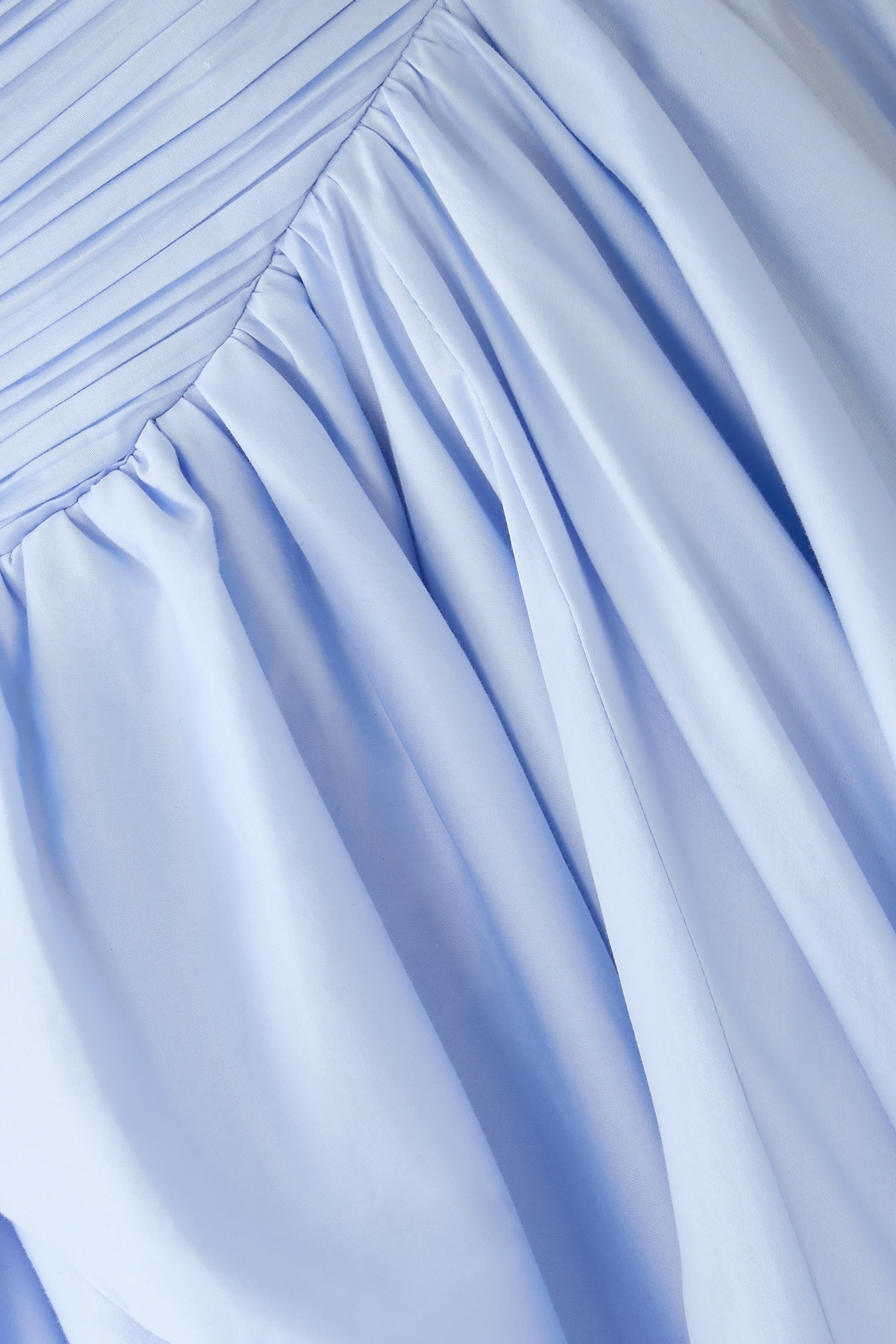 فستان فيوليت طويل بحافة منفوخة