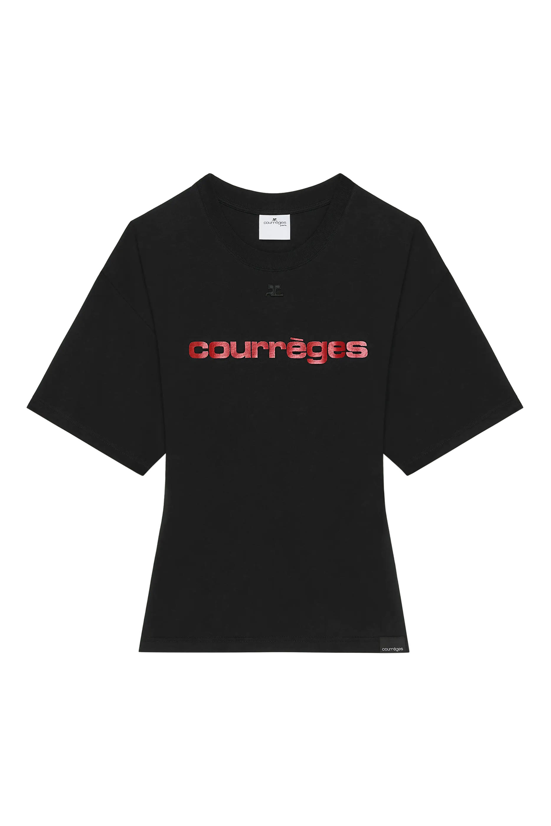 تيشيرت بخصر ضيق ونقشة مرصعة بأحجار