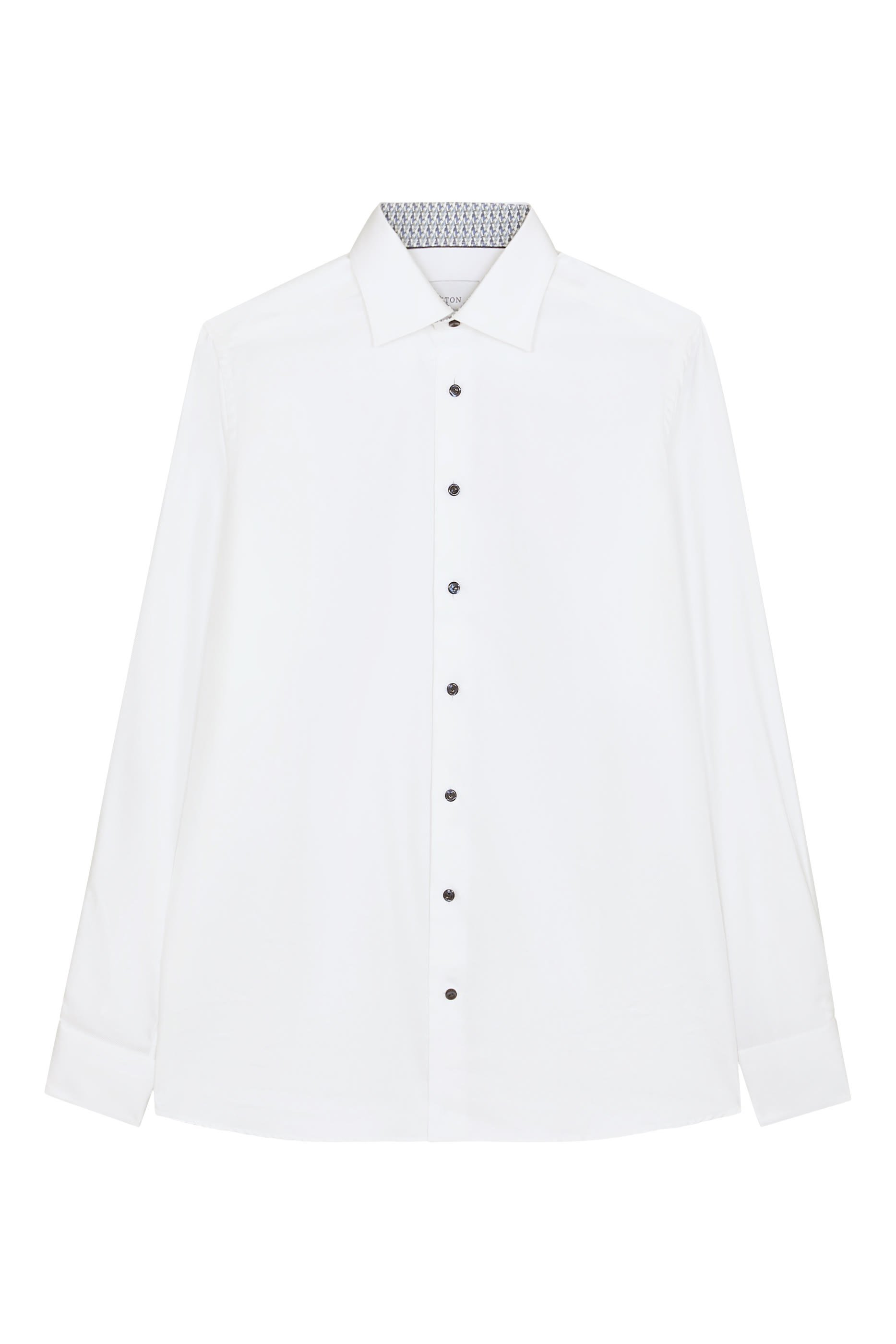 قميص تويل بارز الملمس بنقشة هندسية