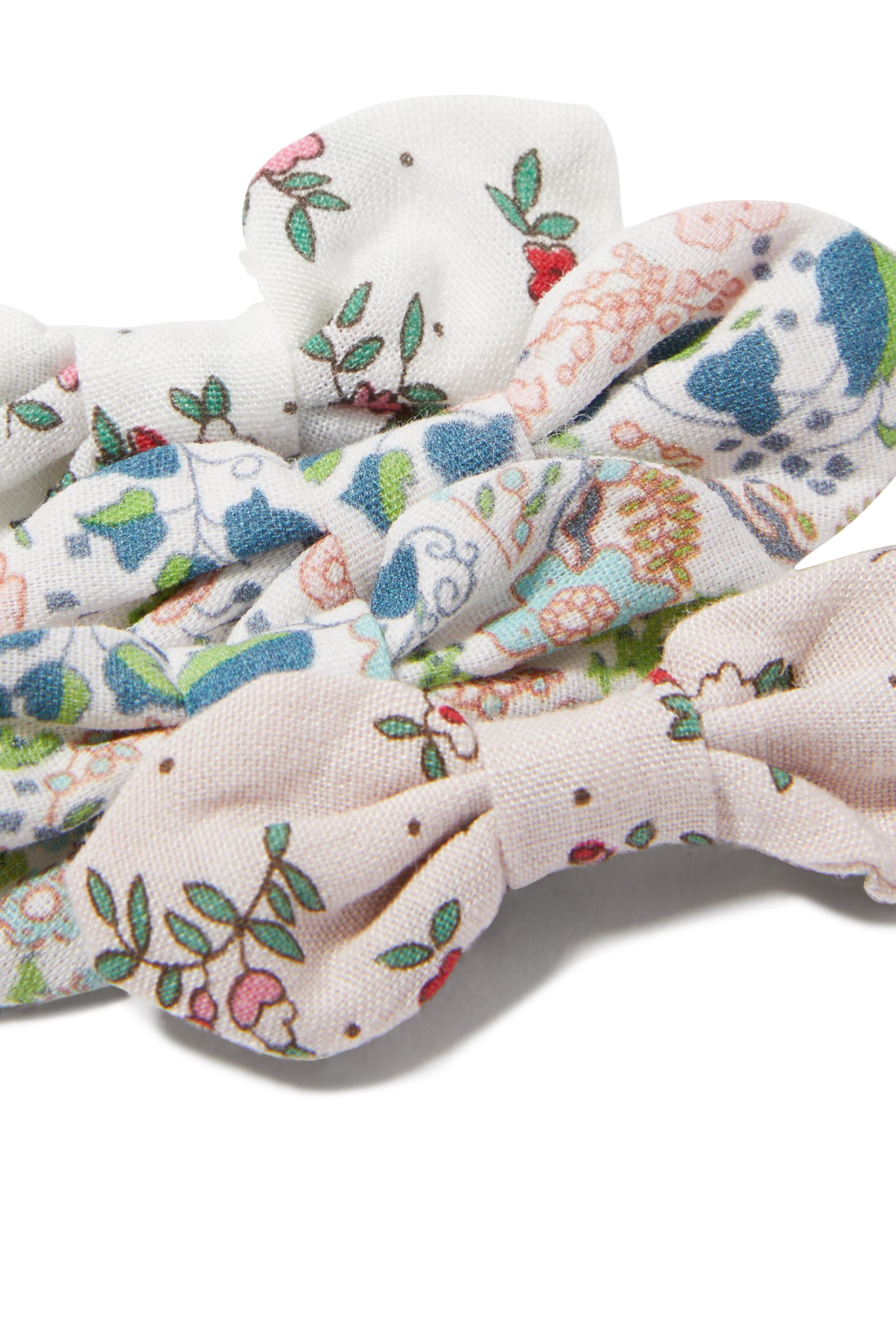 مشابك شعر بتصميم فيونكة بنقشة زهور للأطفال