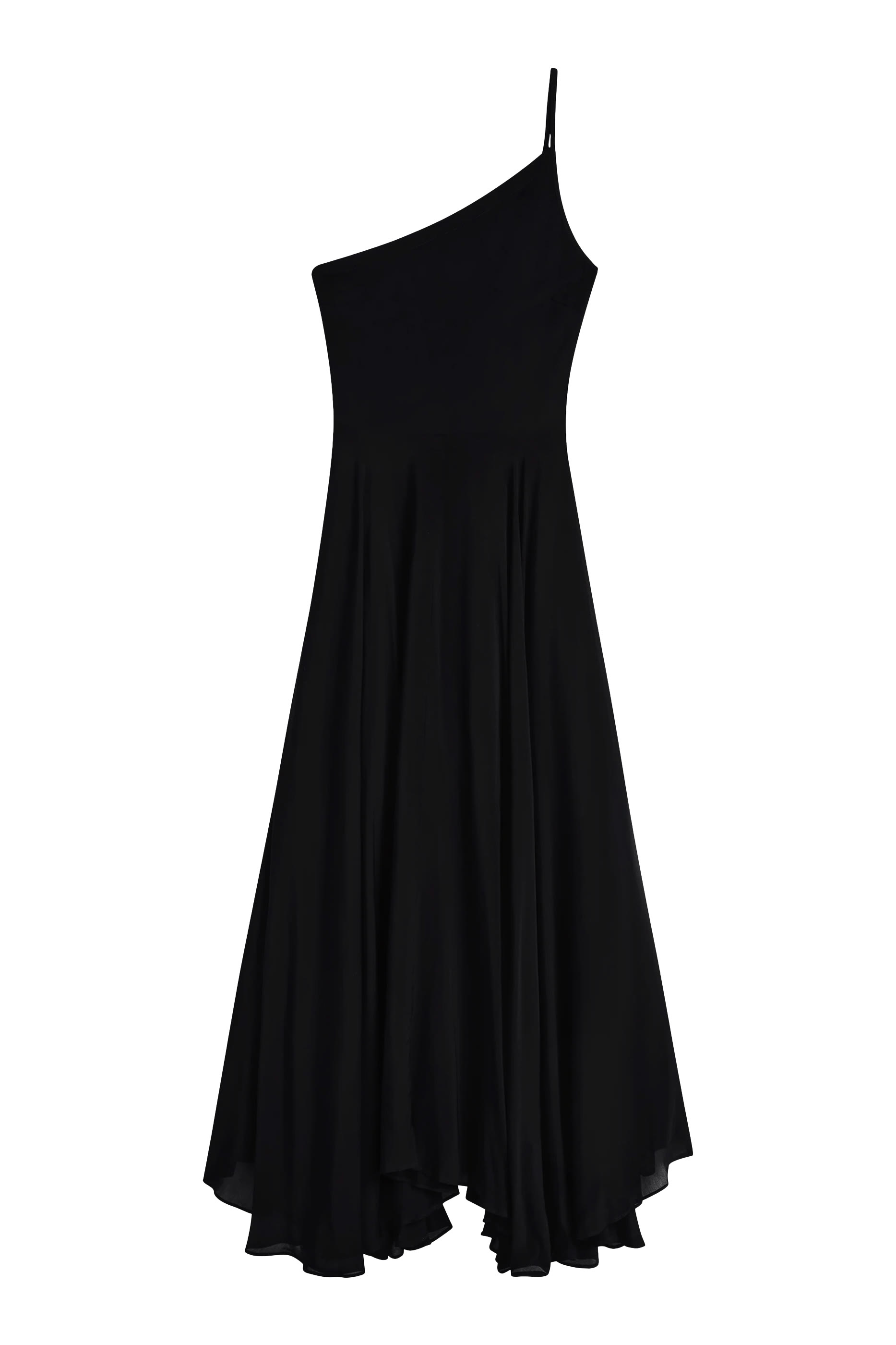 فستان كريمونا طويل بكتف مكشوف