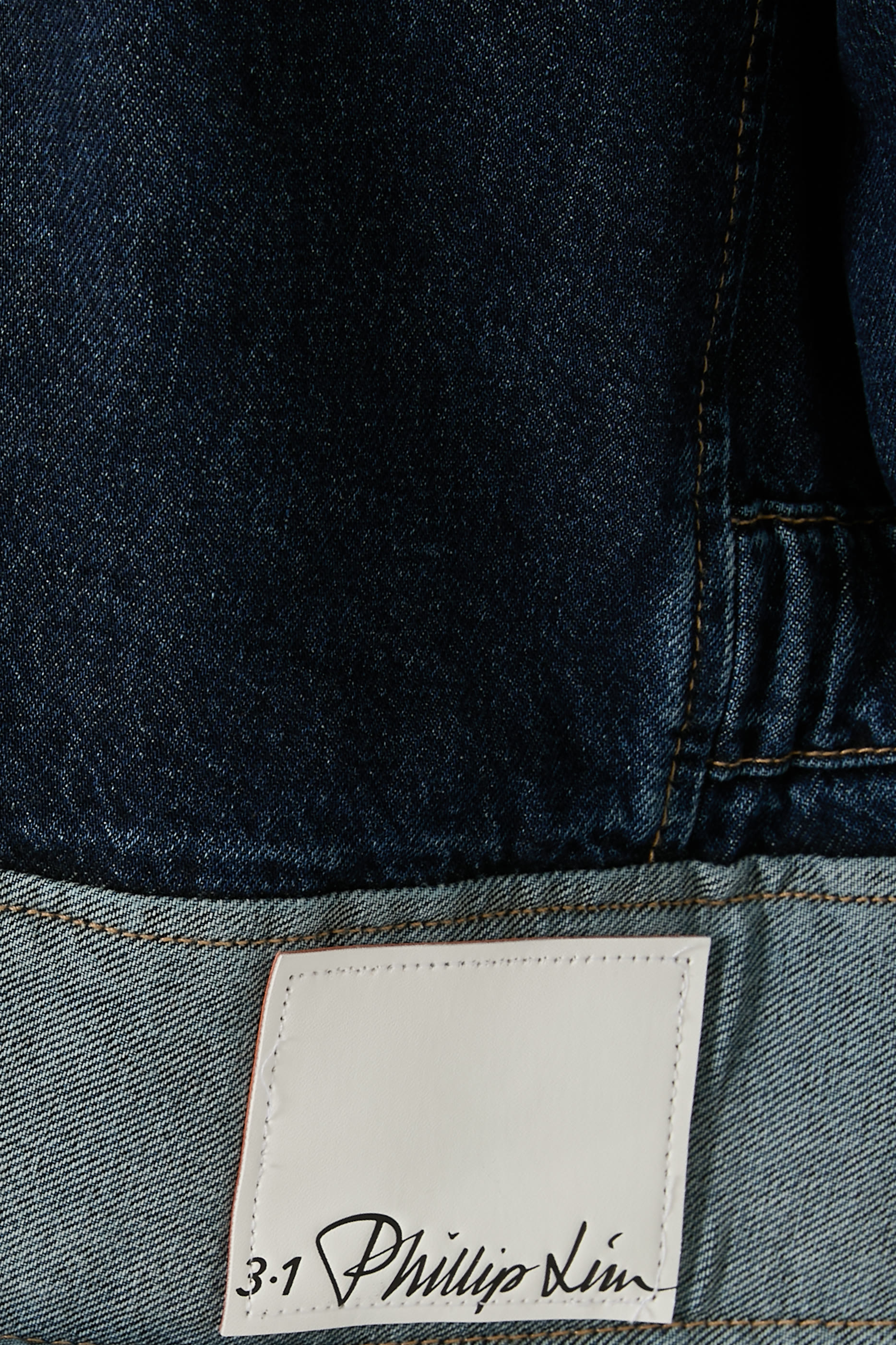 Boxy Denim Jacket with Ties