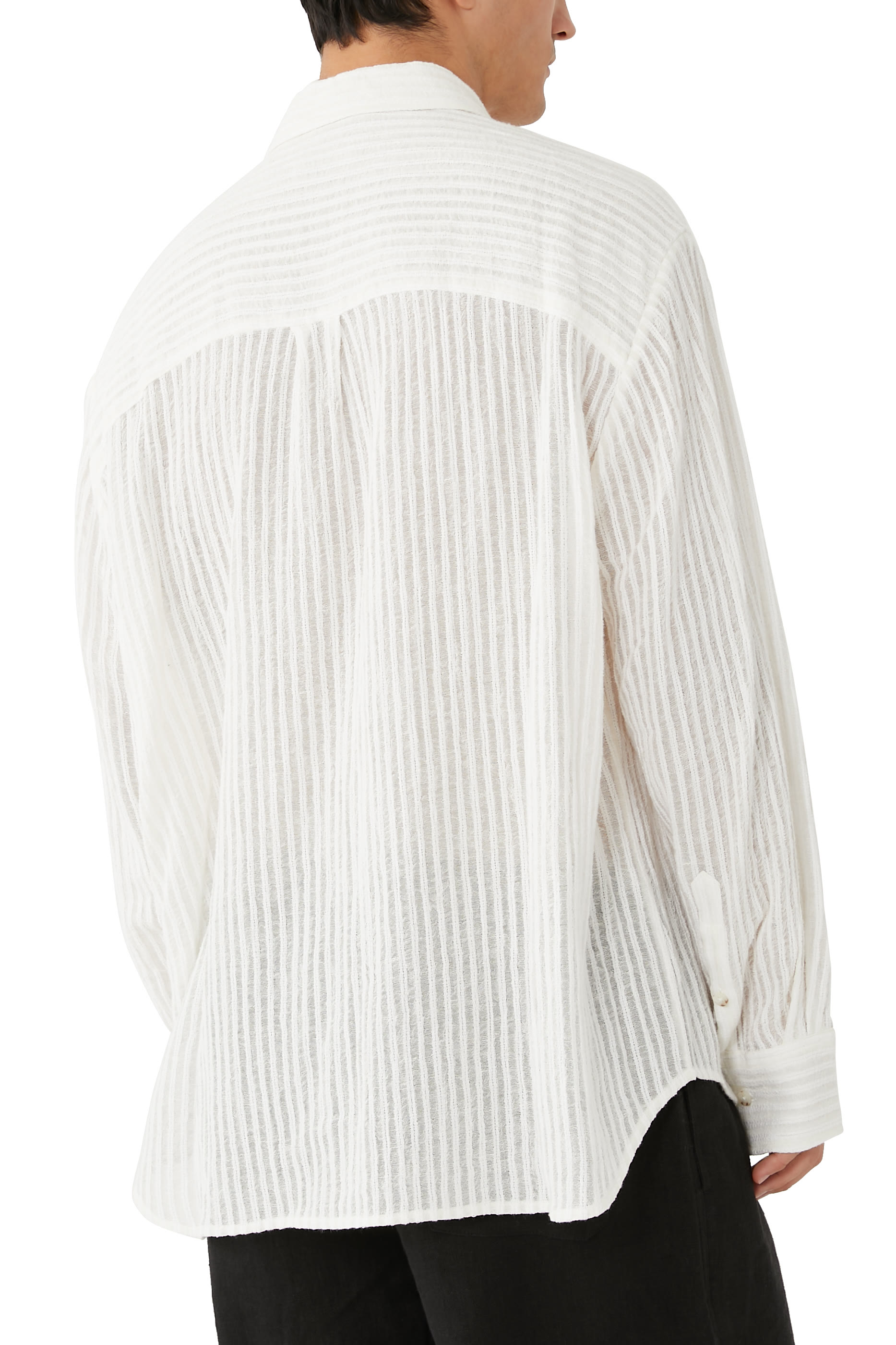 قميص نسيج بارز الملمس