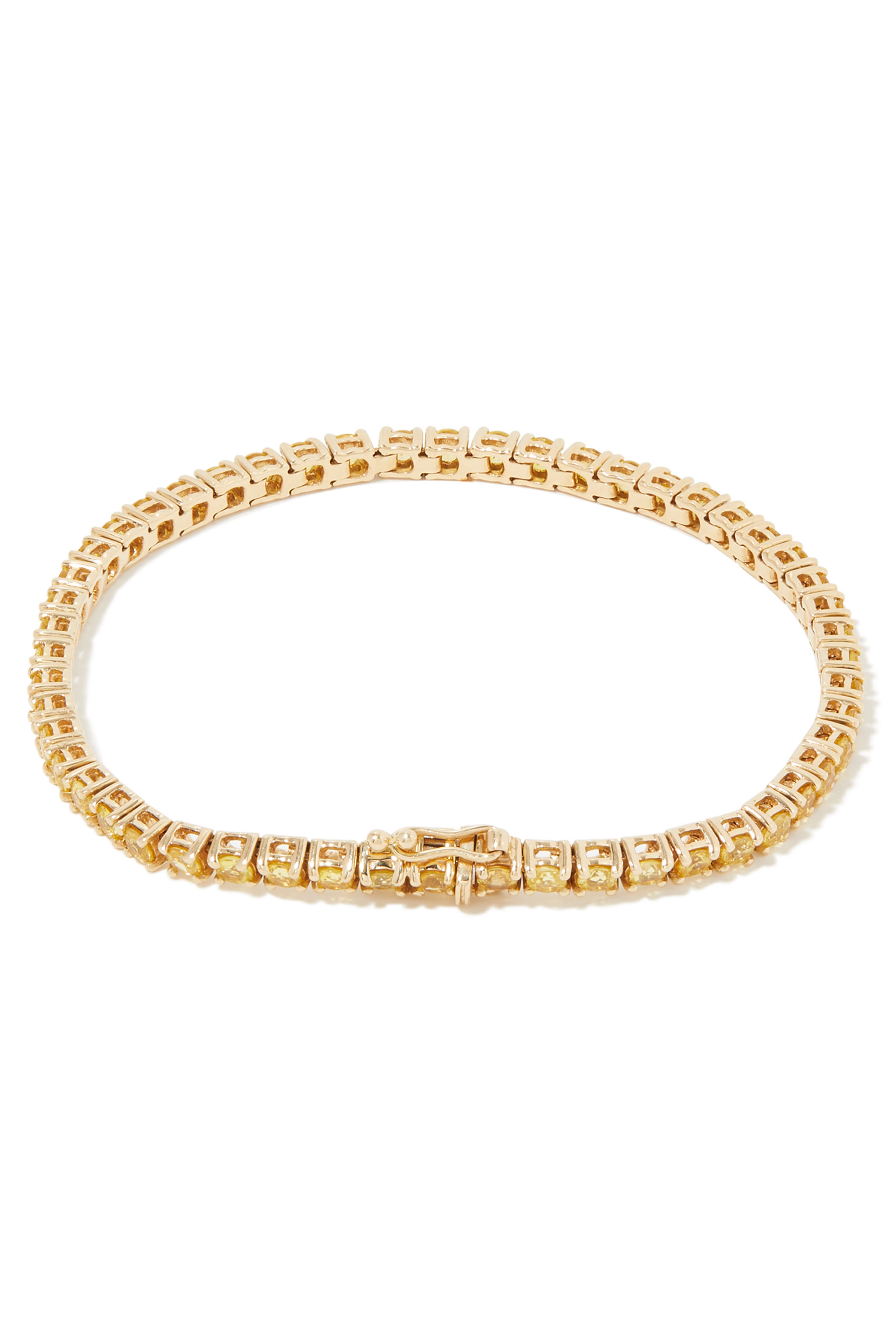 سوار تنس ثيك مرصع بياقوت