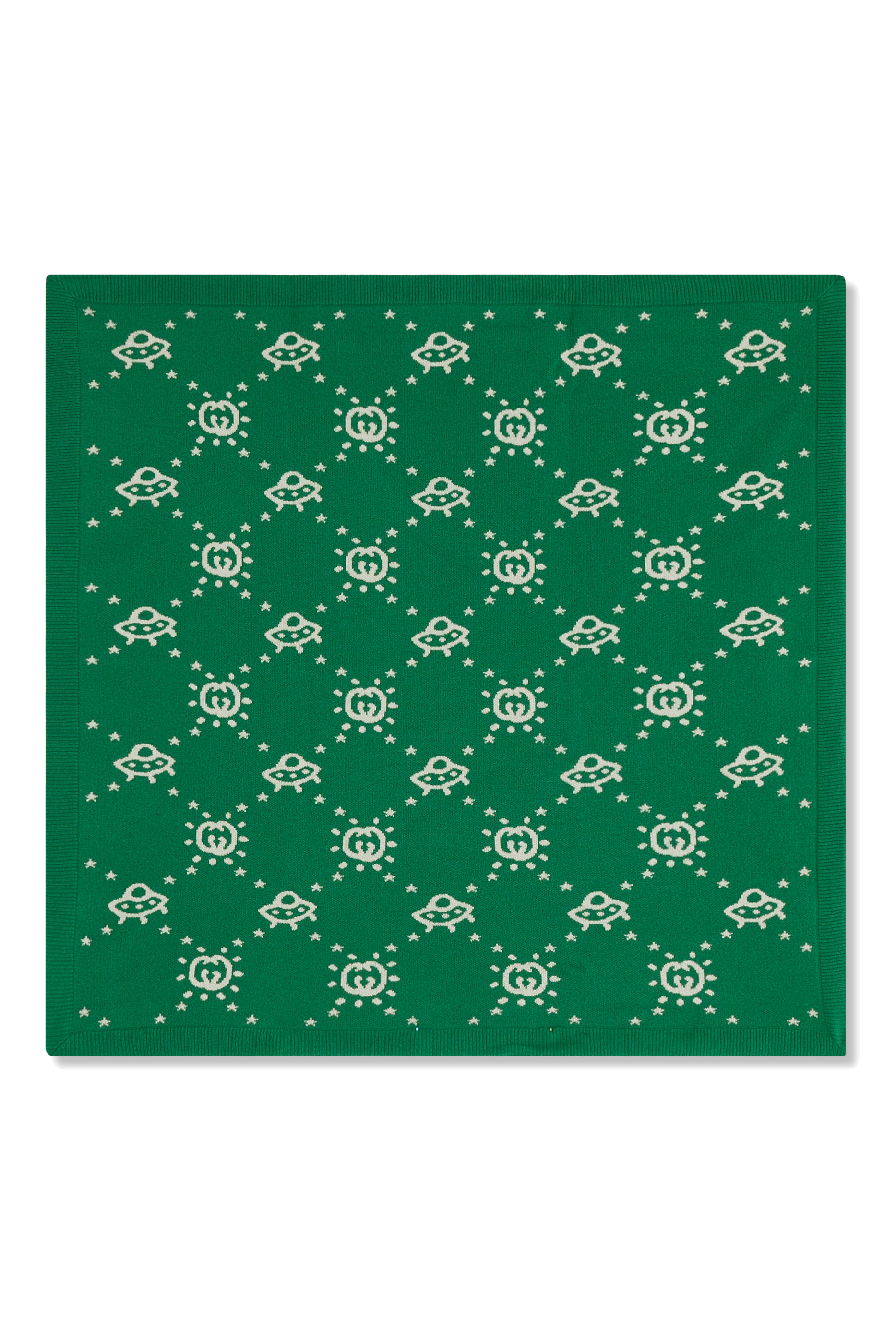 بطانية للأطفال بنقشة حرفي شعار الماركة وصحن طائر