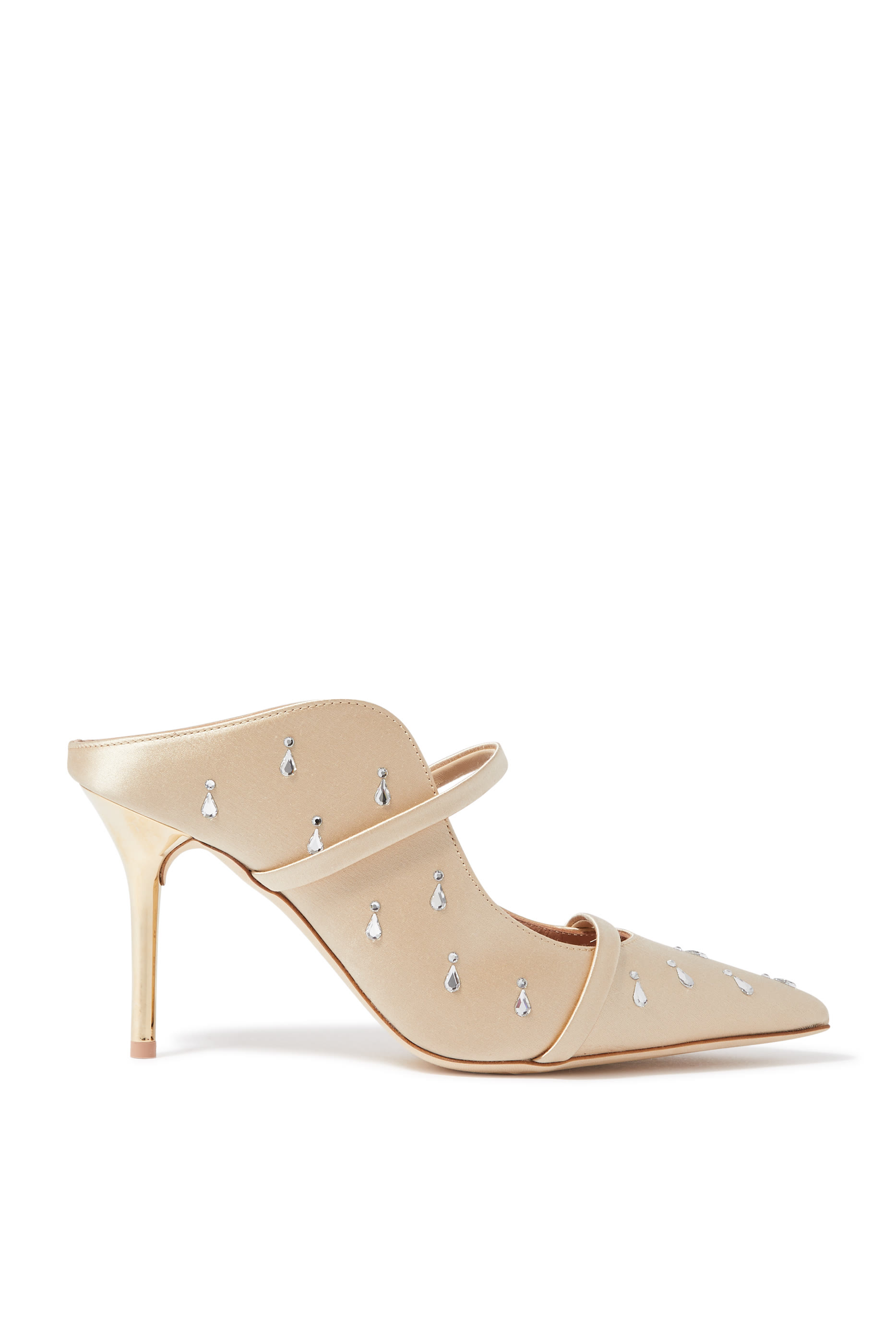 حذاء مورين 85 مفتوح من الخلف بمقدمة مدببة مرصع بالكريستال