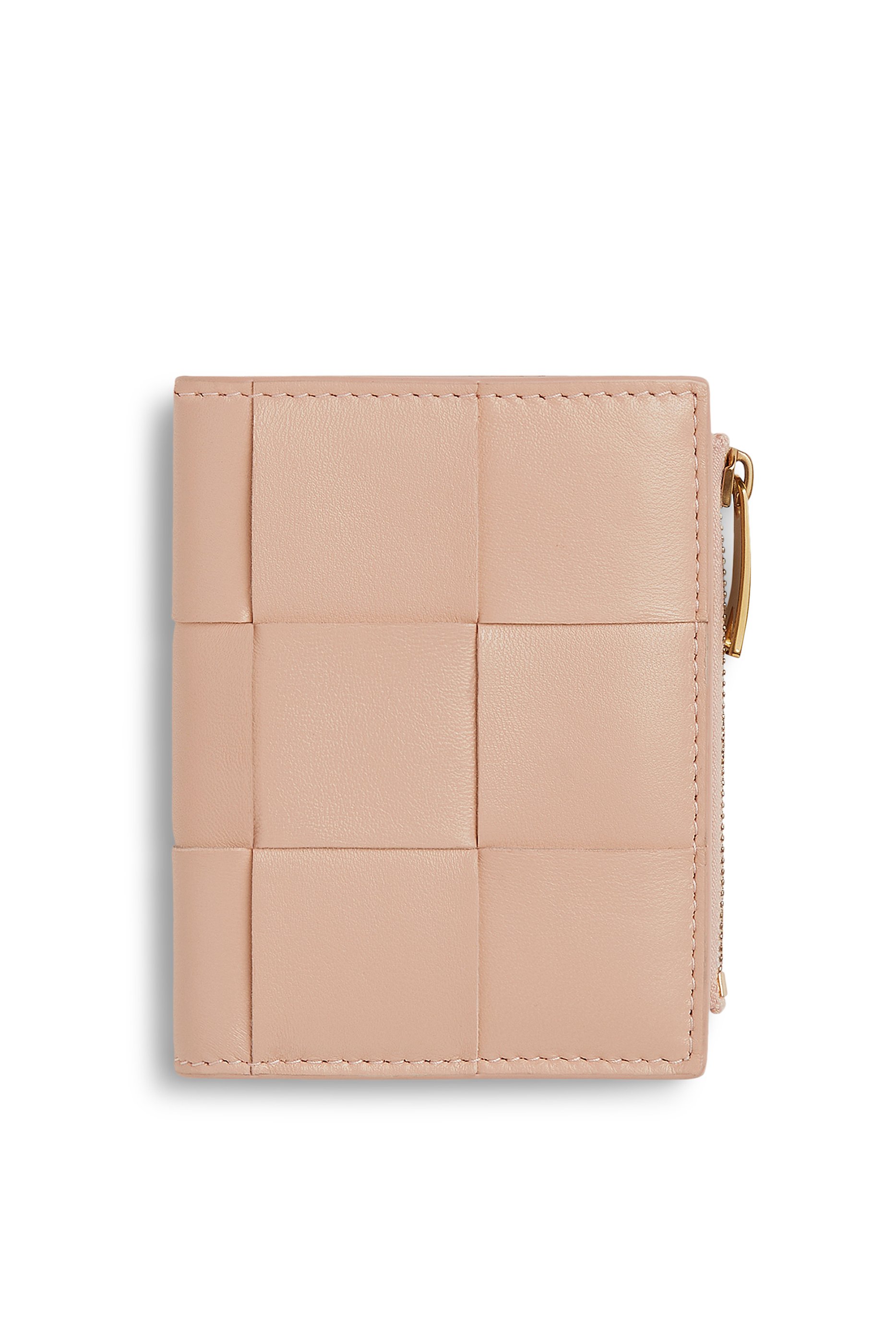 محفظة كاسيت صغيرة ثنائية الطي بسحاب