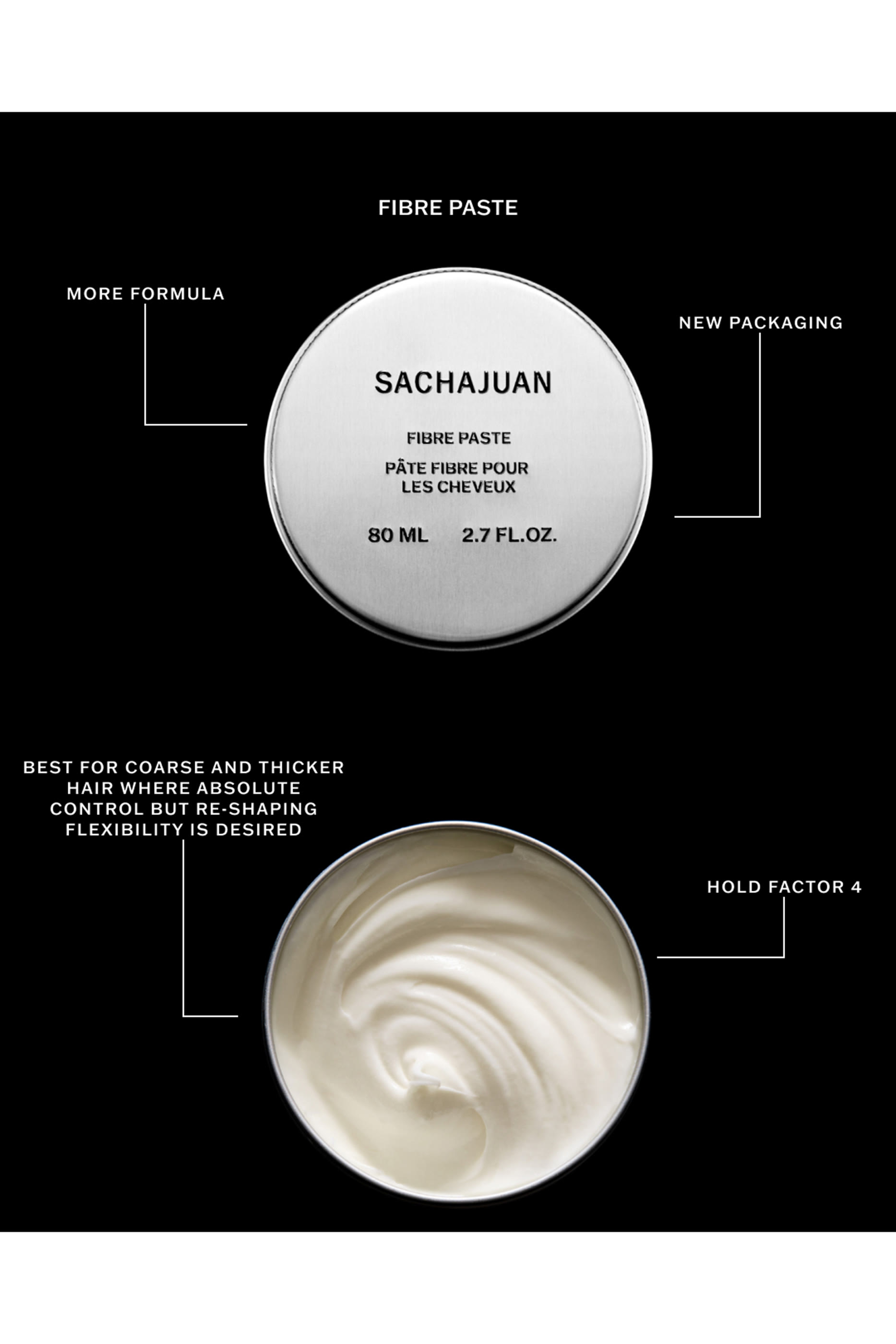 معجون غني بالألياف للتحكم في الشعر