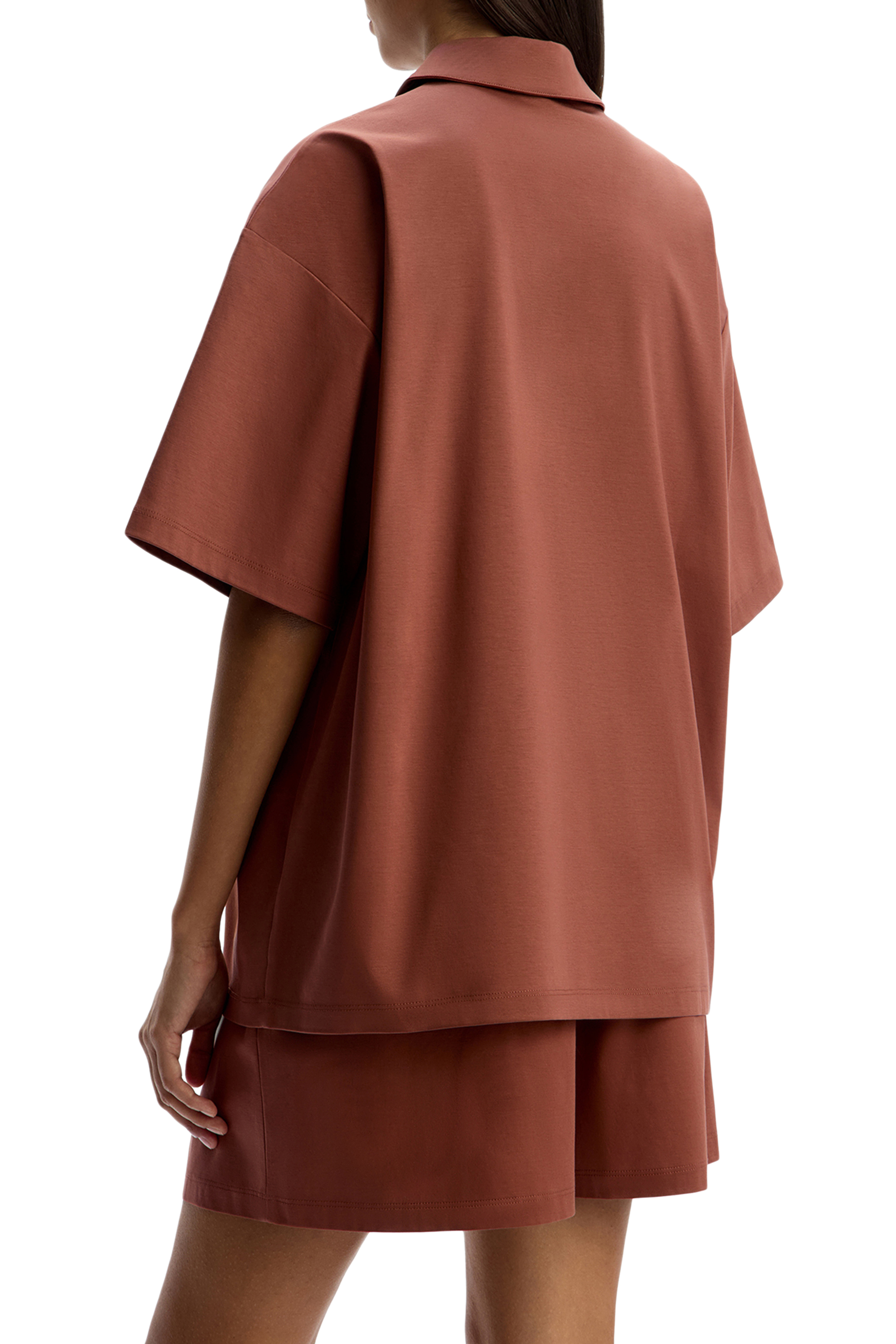 قميص بولو قطن ممرسر