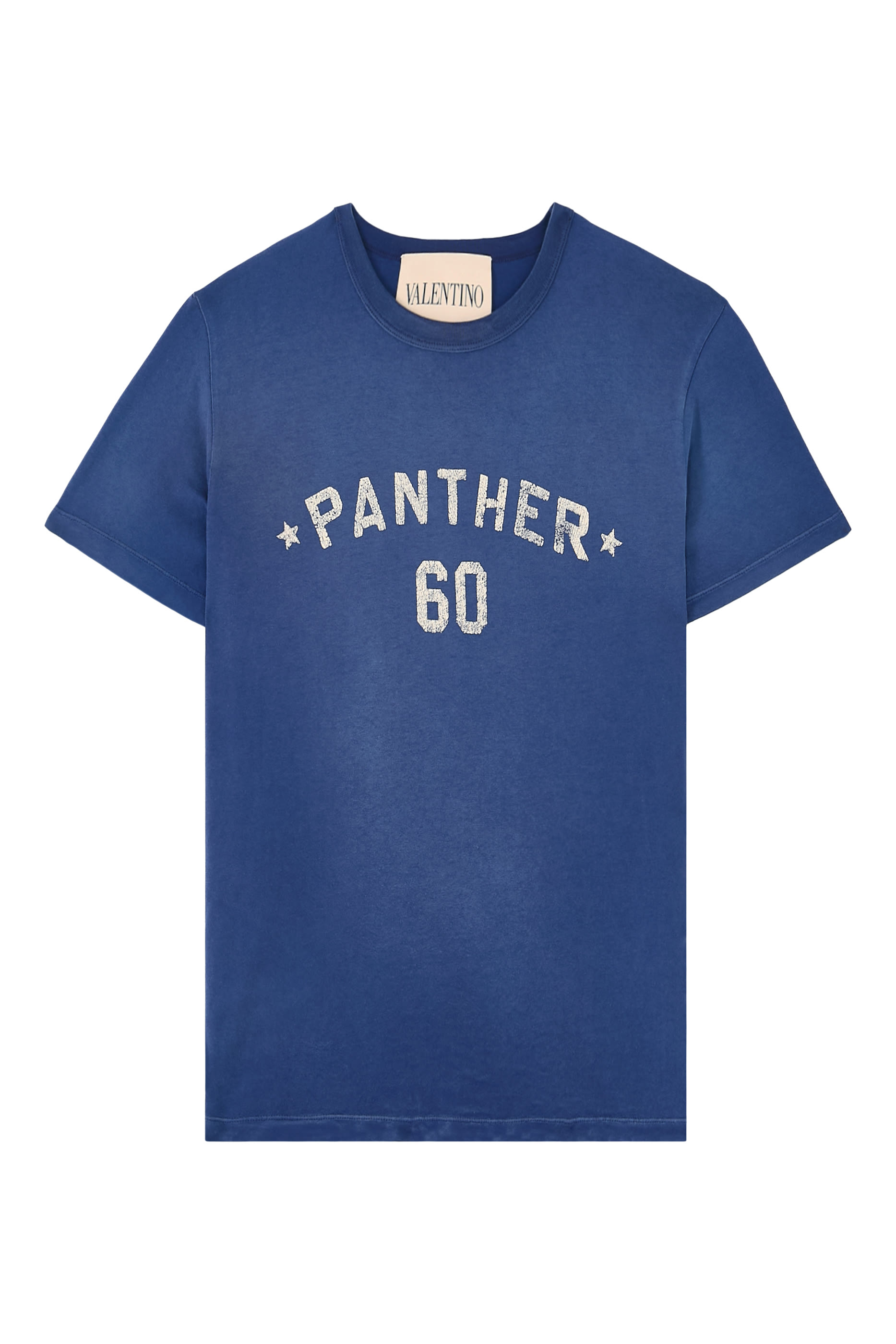 تيشيرت بطبعة شعار الماركة ورقعة