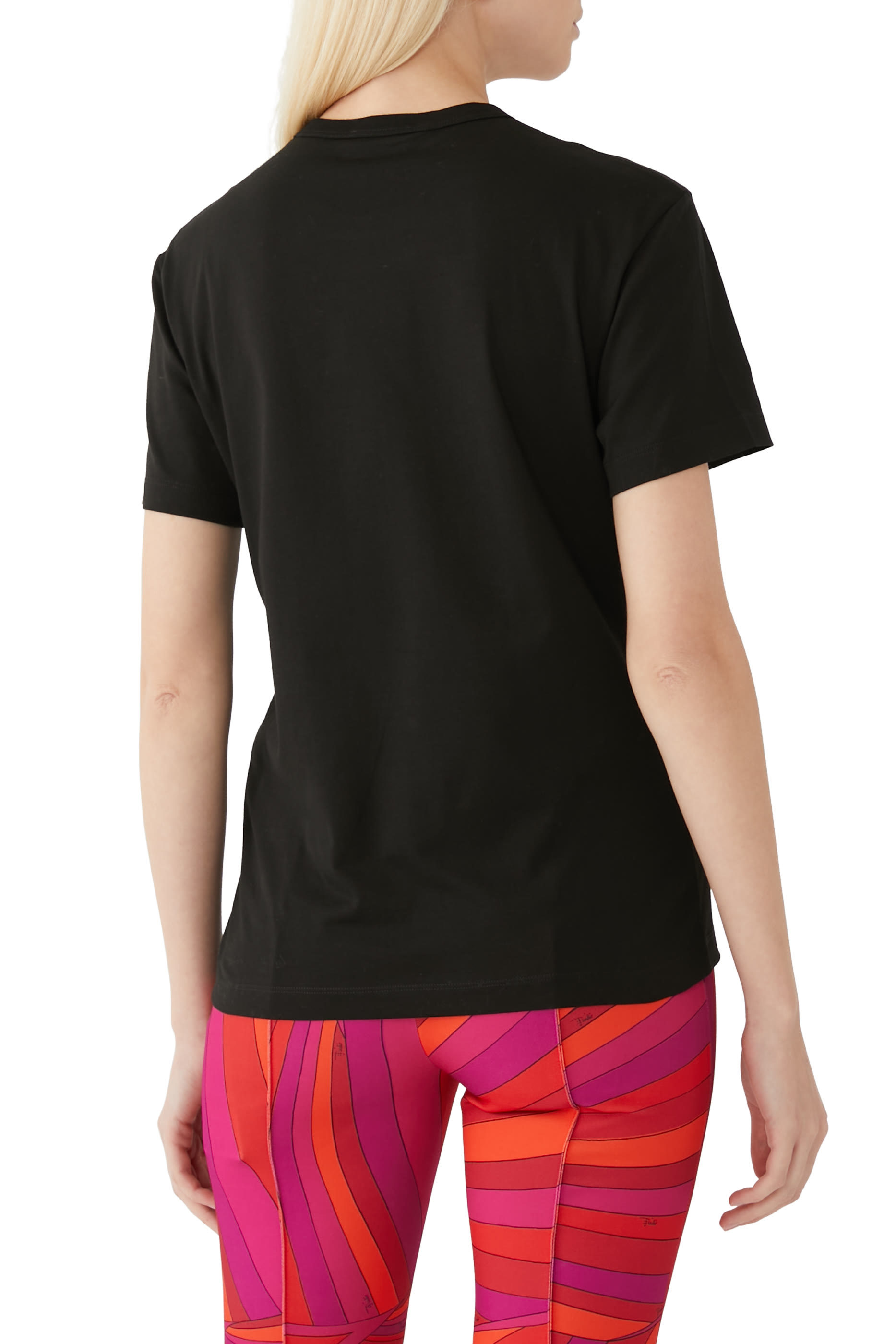 تيشيرت بطبعة شعار الماركة قطن