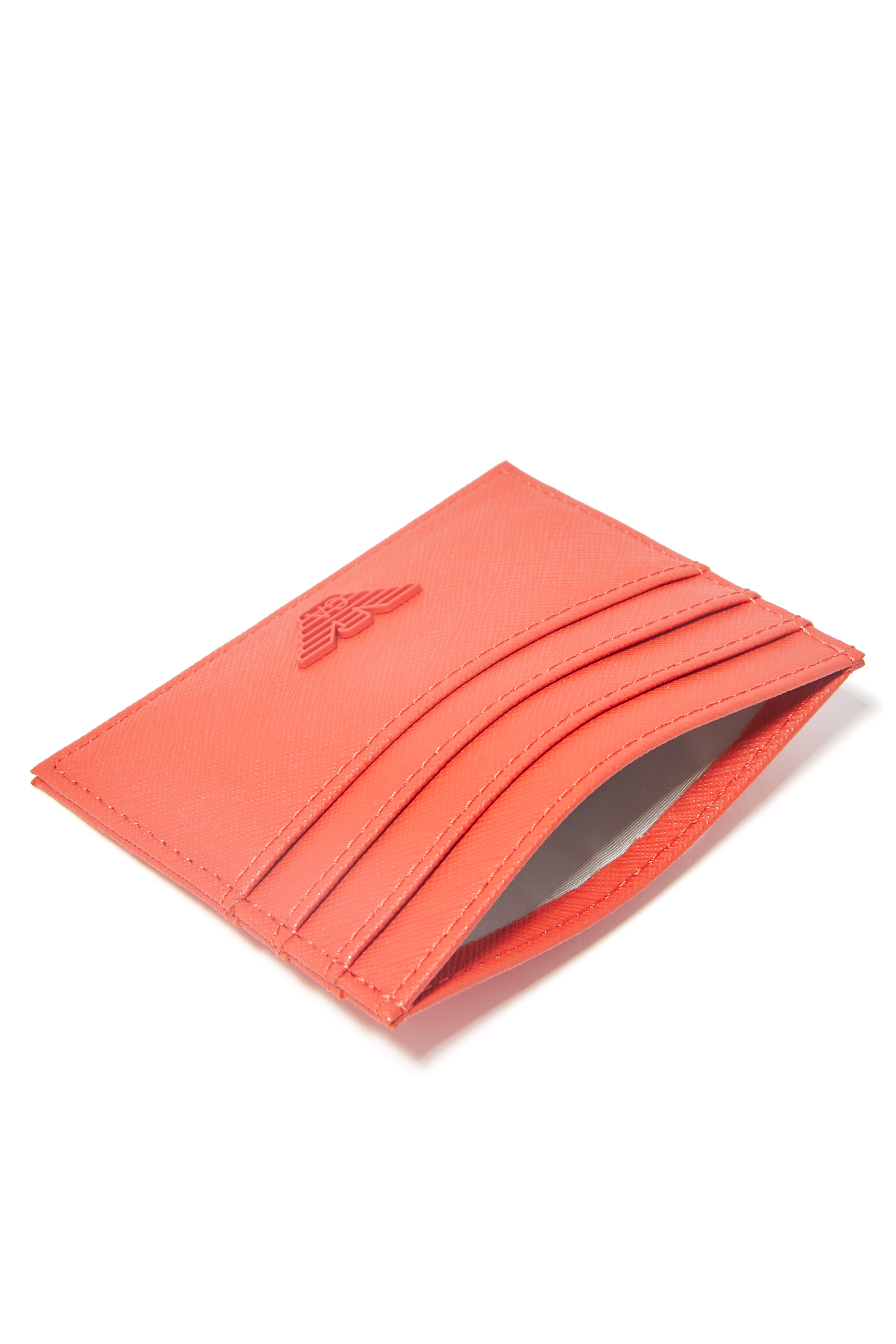 حافظة بطاقات بحلية شعار الماركة