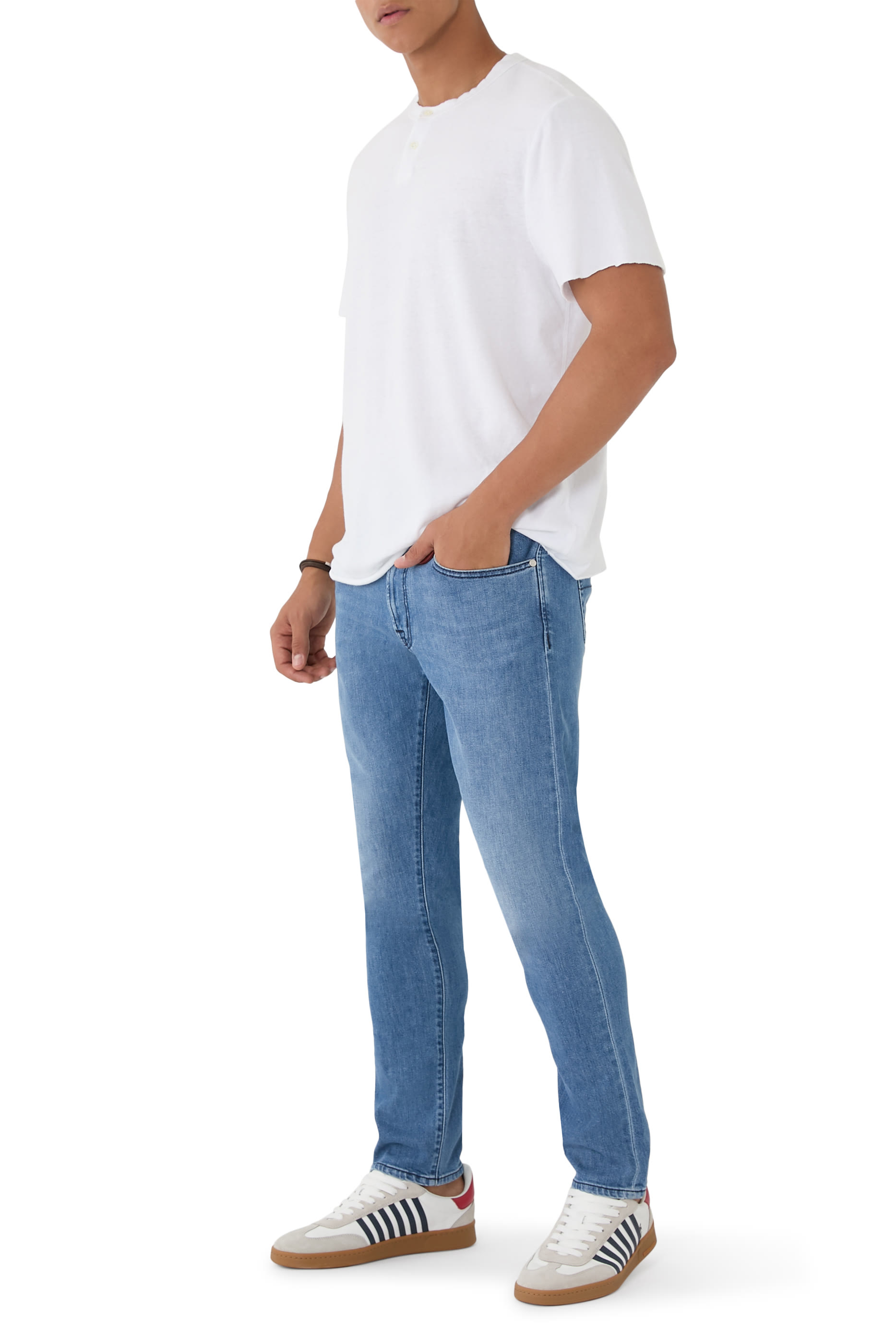 بنطال جينز مايكل أنجلو بقصة عادية دنيم