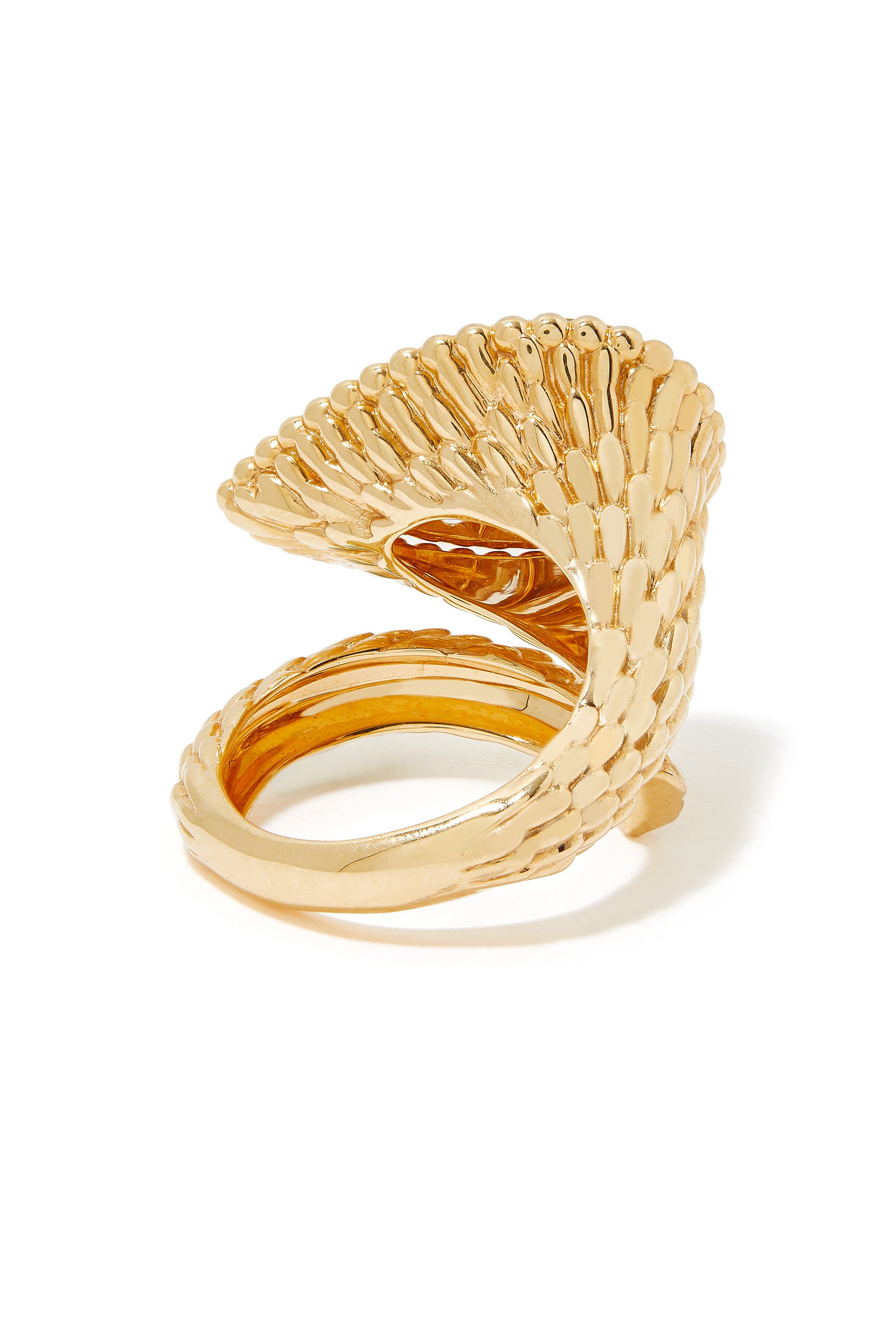 Serpent Boh&egrave;me Large Ring, 18k Yellow Gold & Diamonds