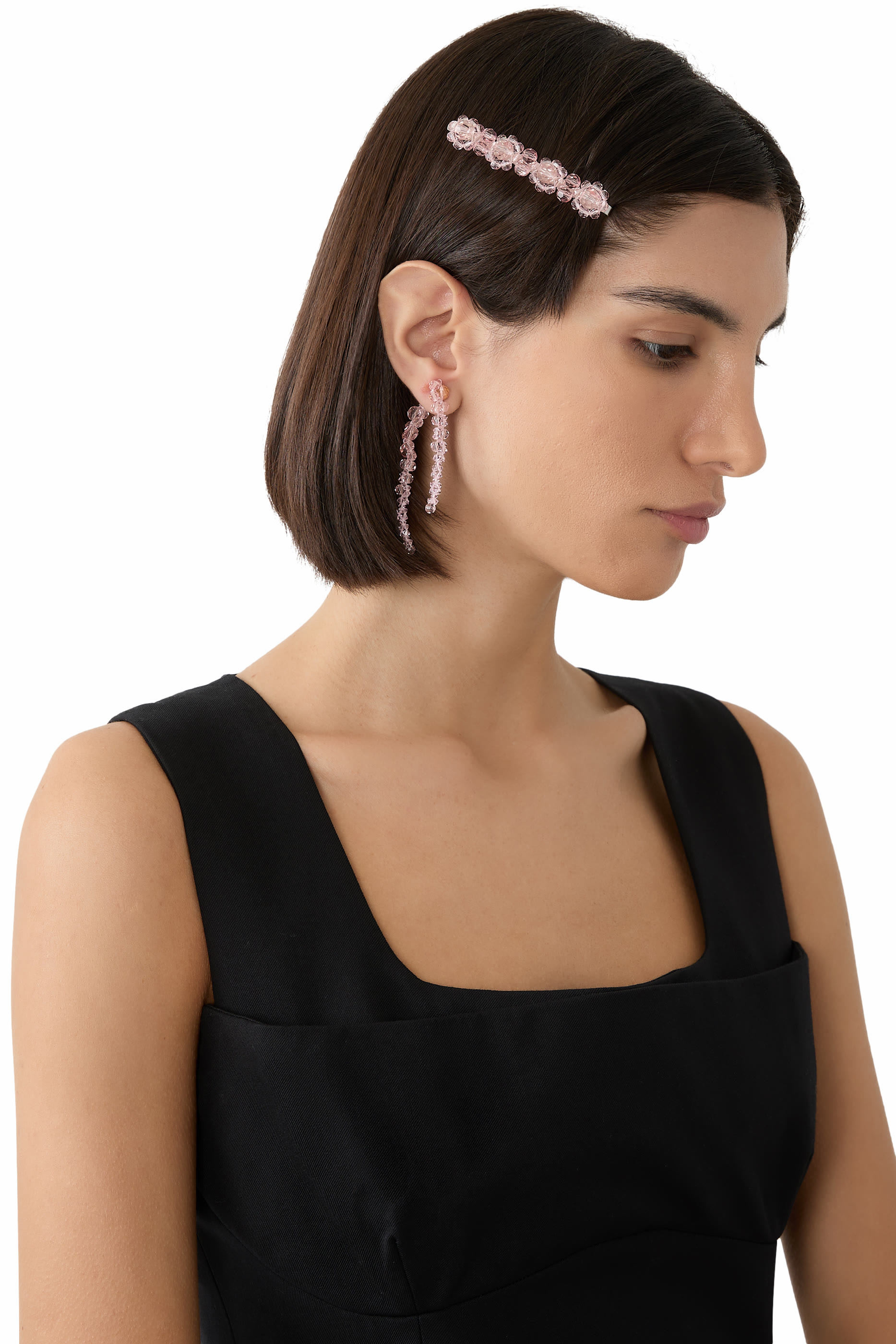 مشبك شعر مزين بزهور