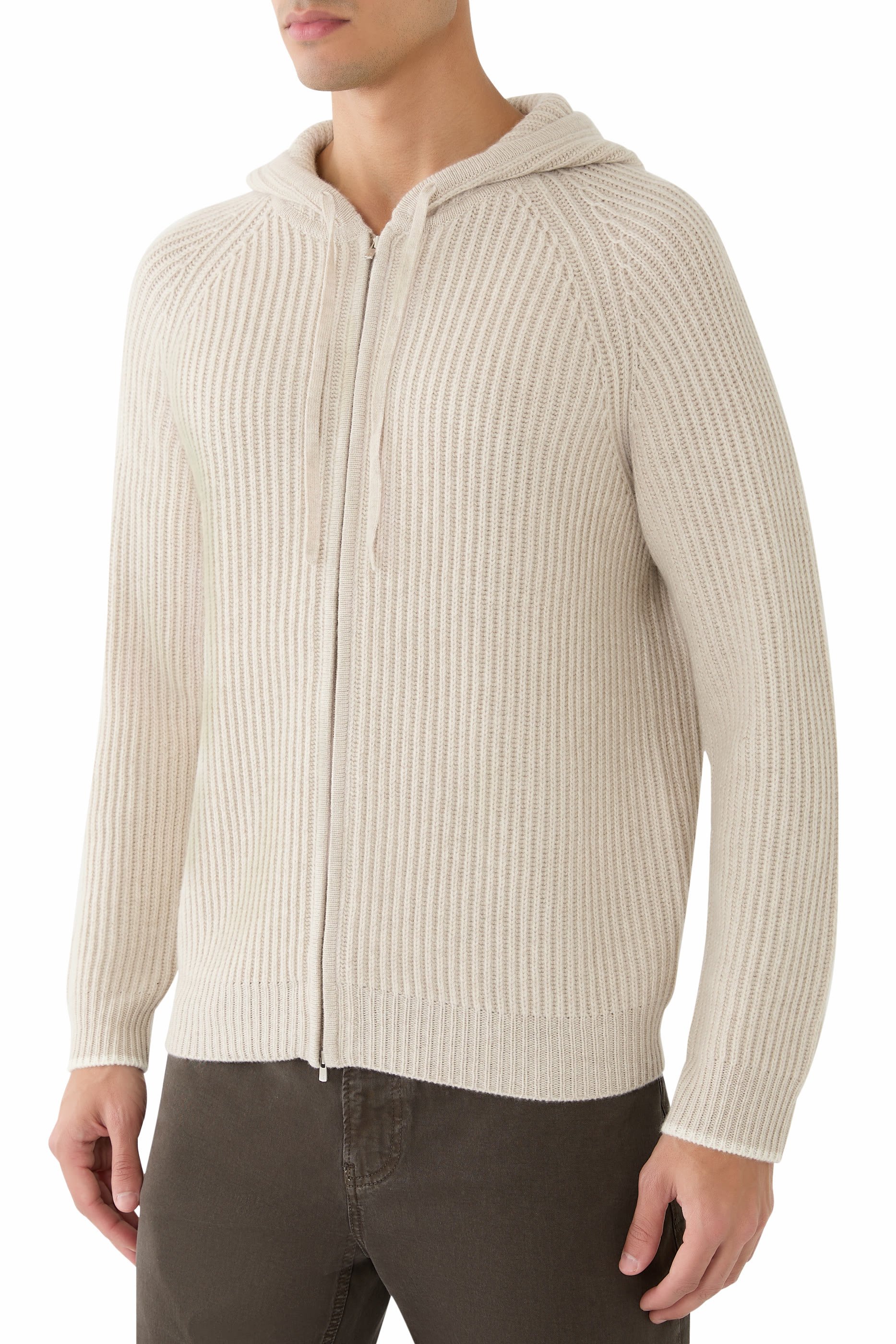 كارديجان بسحاب وغطاء رأس