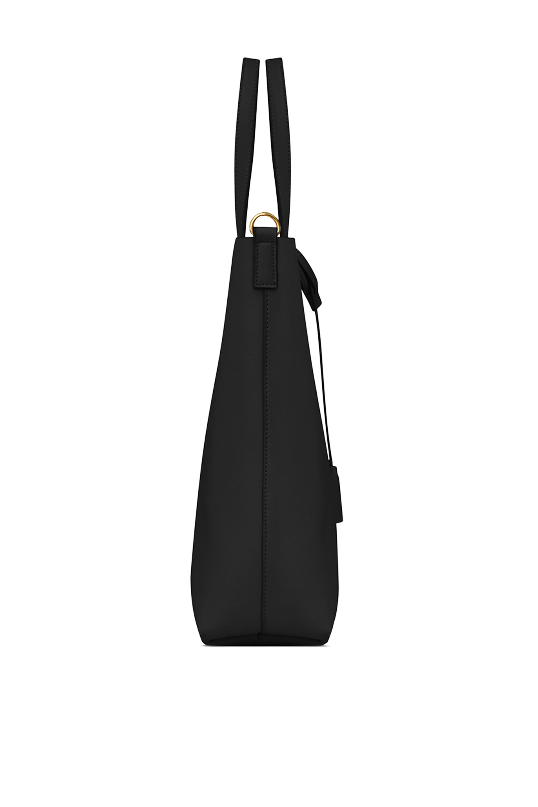 حقيبة يد بشعار الماركة جلد