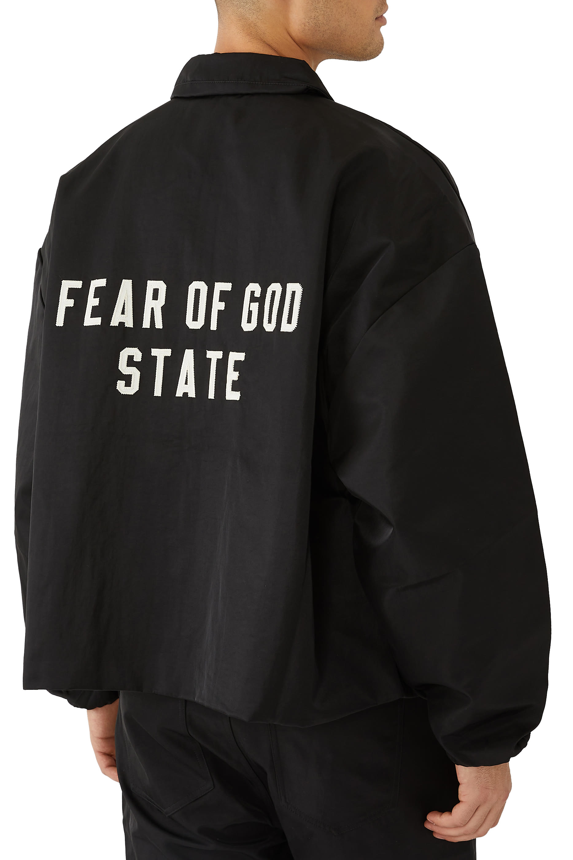 جاكيت رياضي اسنشالز نايلون بارز الملمس