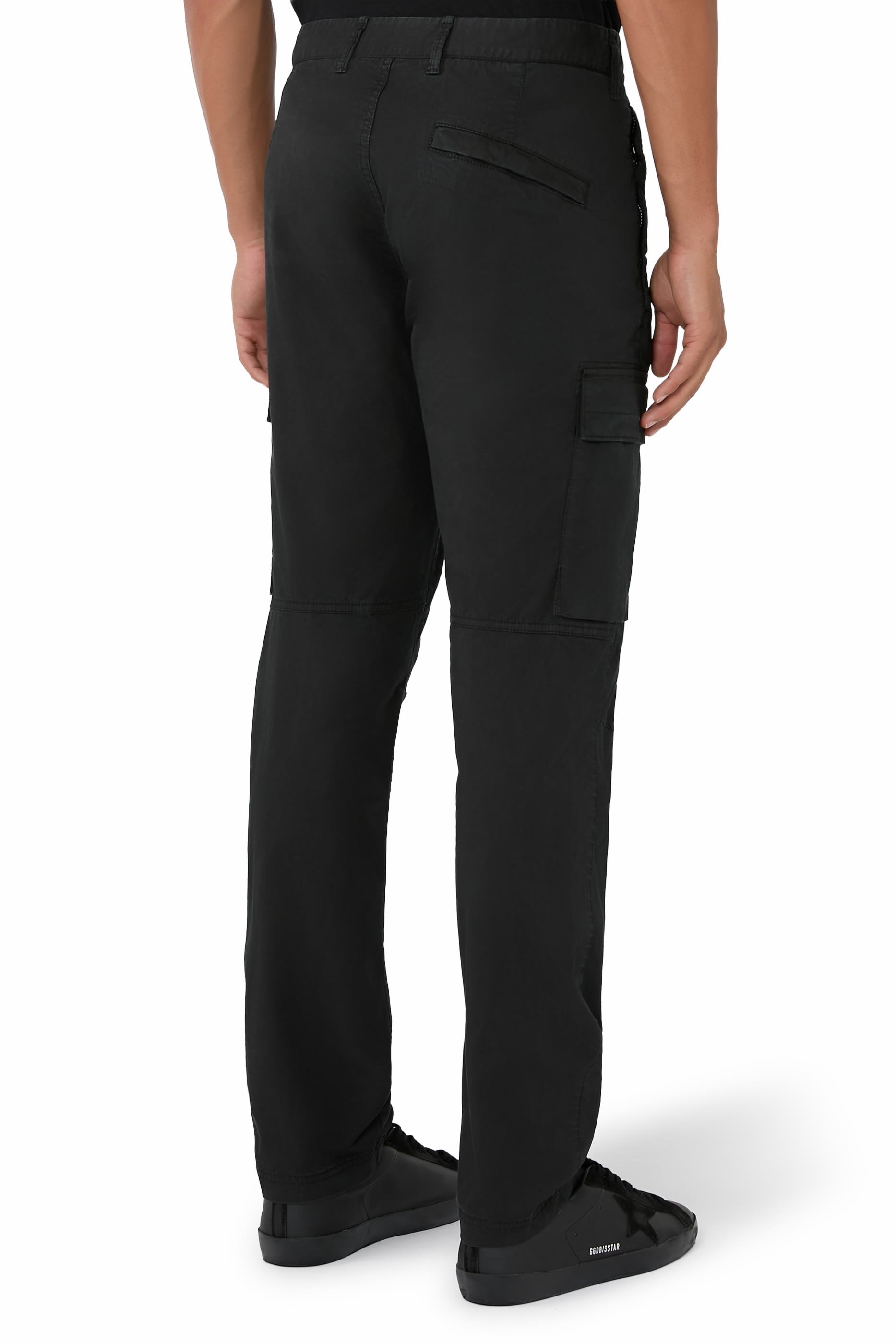 بنطال كارجو قطن تويل سوبيما مطاطي