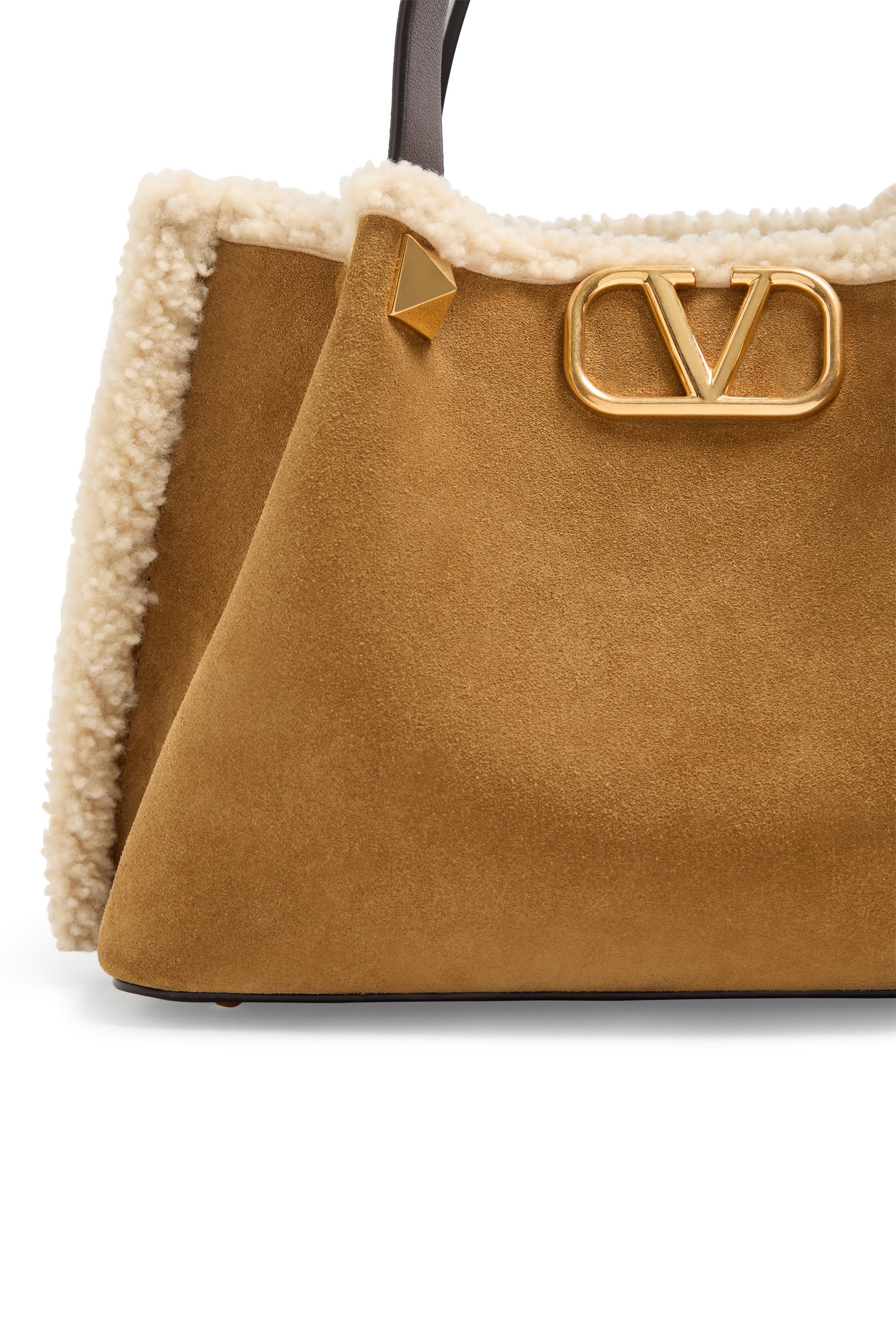 حقيبة شوبينغ متوسطة مزينة بشعار الماركة