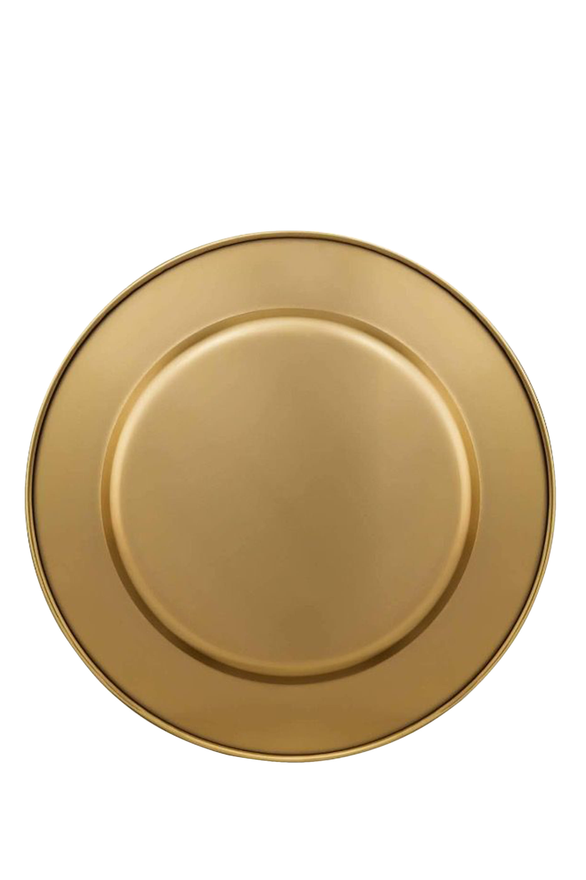 طبق معدني مستدير