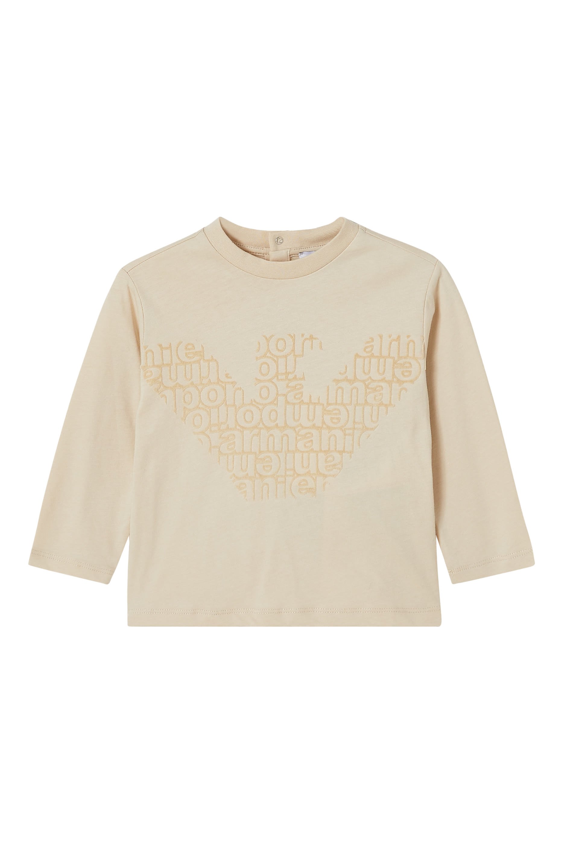 تيشيرت بشعار الماركة بحجم كبير جرسيه للأطفال