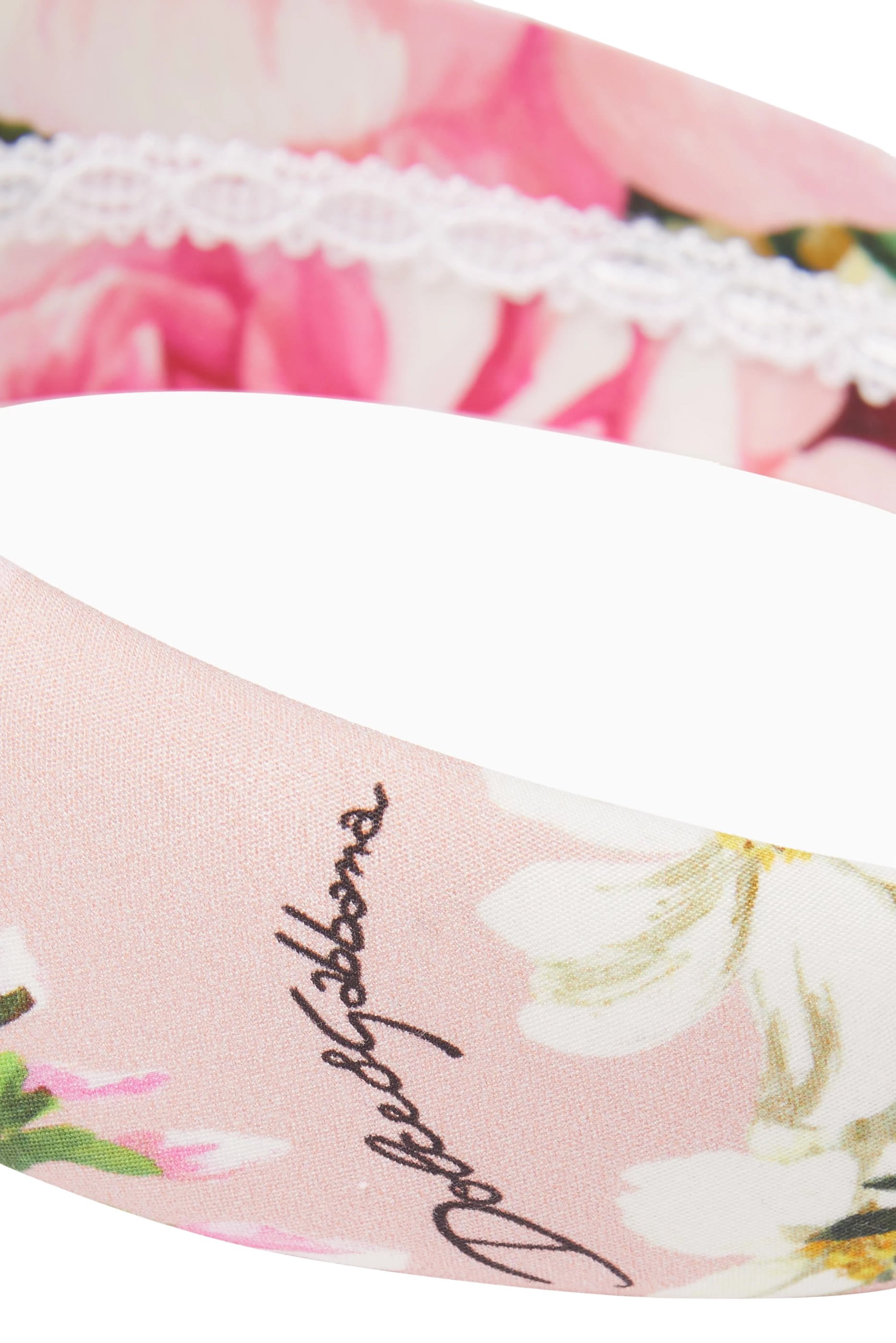 طوق رأس بنقشة زهور بوبلين للأطفال