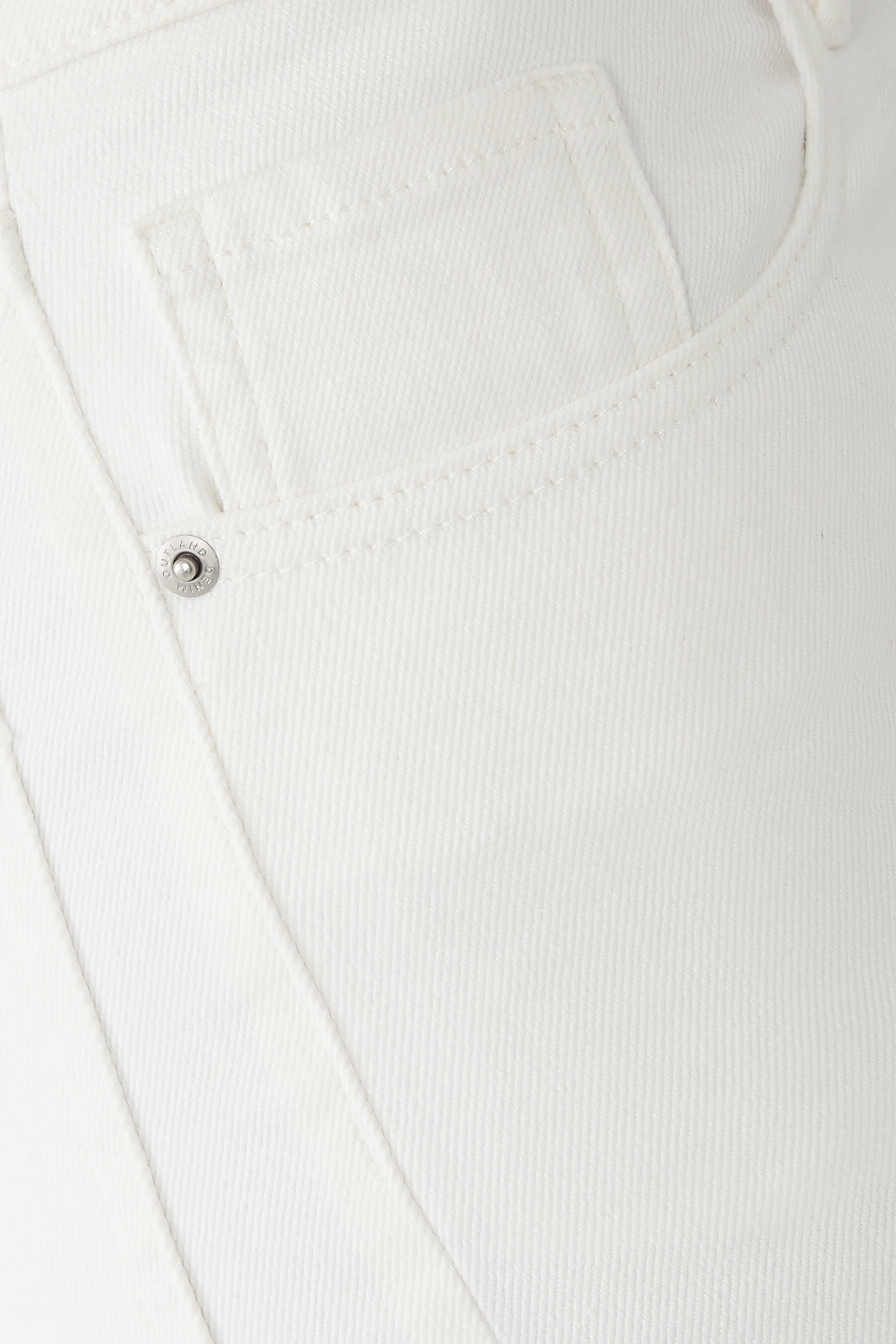 بنطال جينز فرح بخصر مرتفع وحافة واسعة