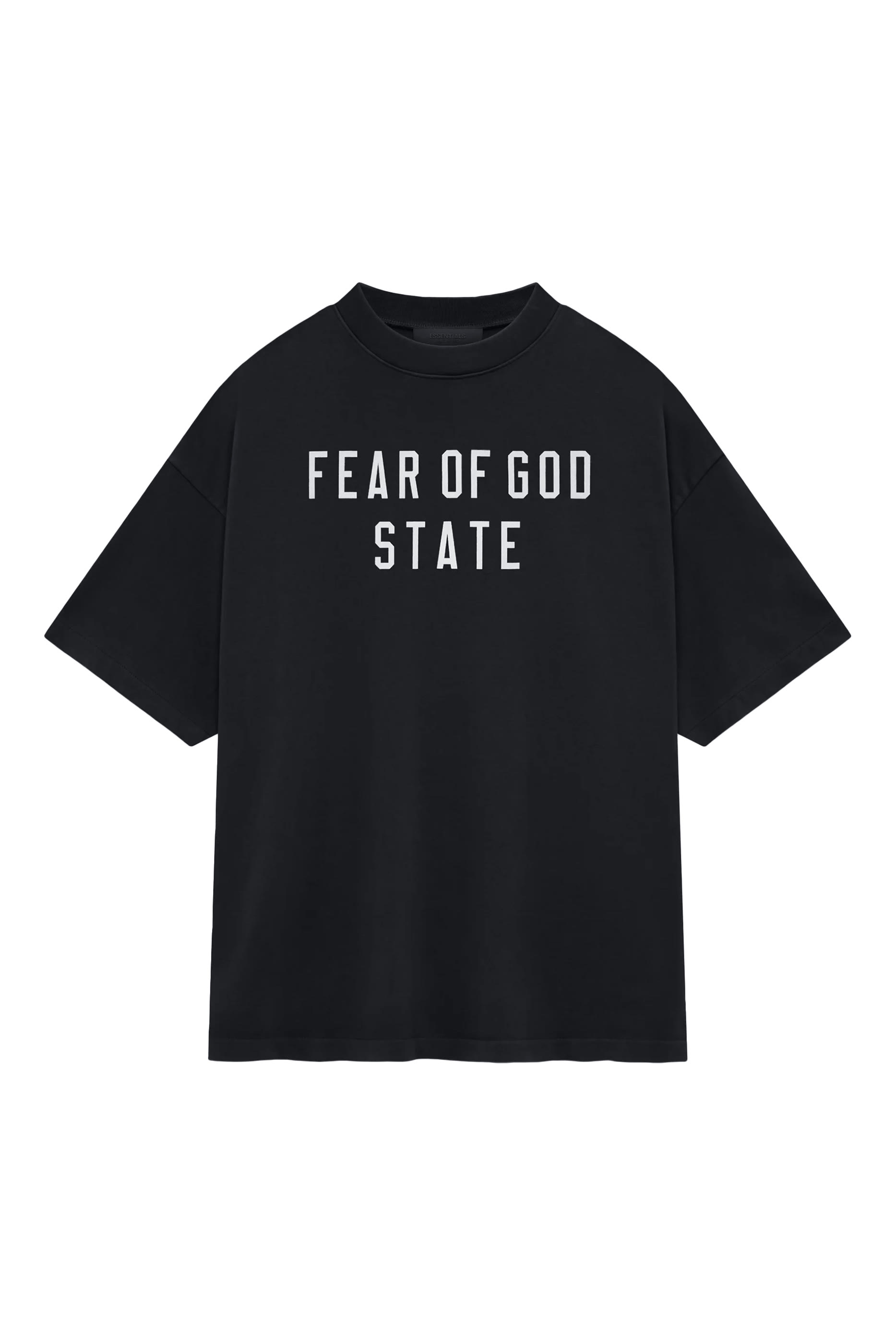 تيشيرت بياقة ضيقة قطن ثقيل