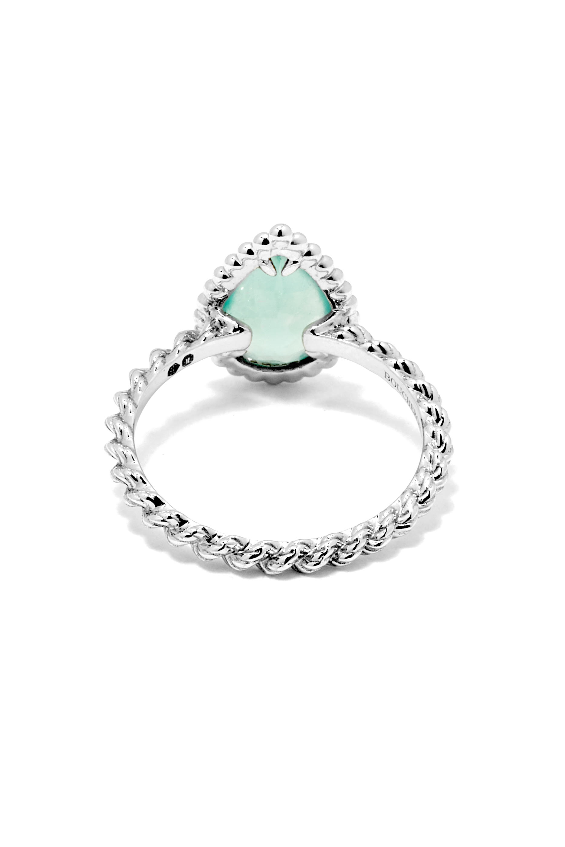 خاتم سيربنت بوهيم بحلية مقاس S ذهب أبيض عيار 18