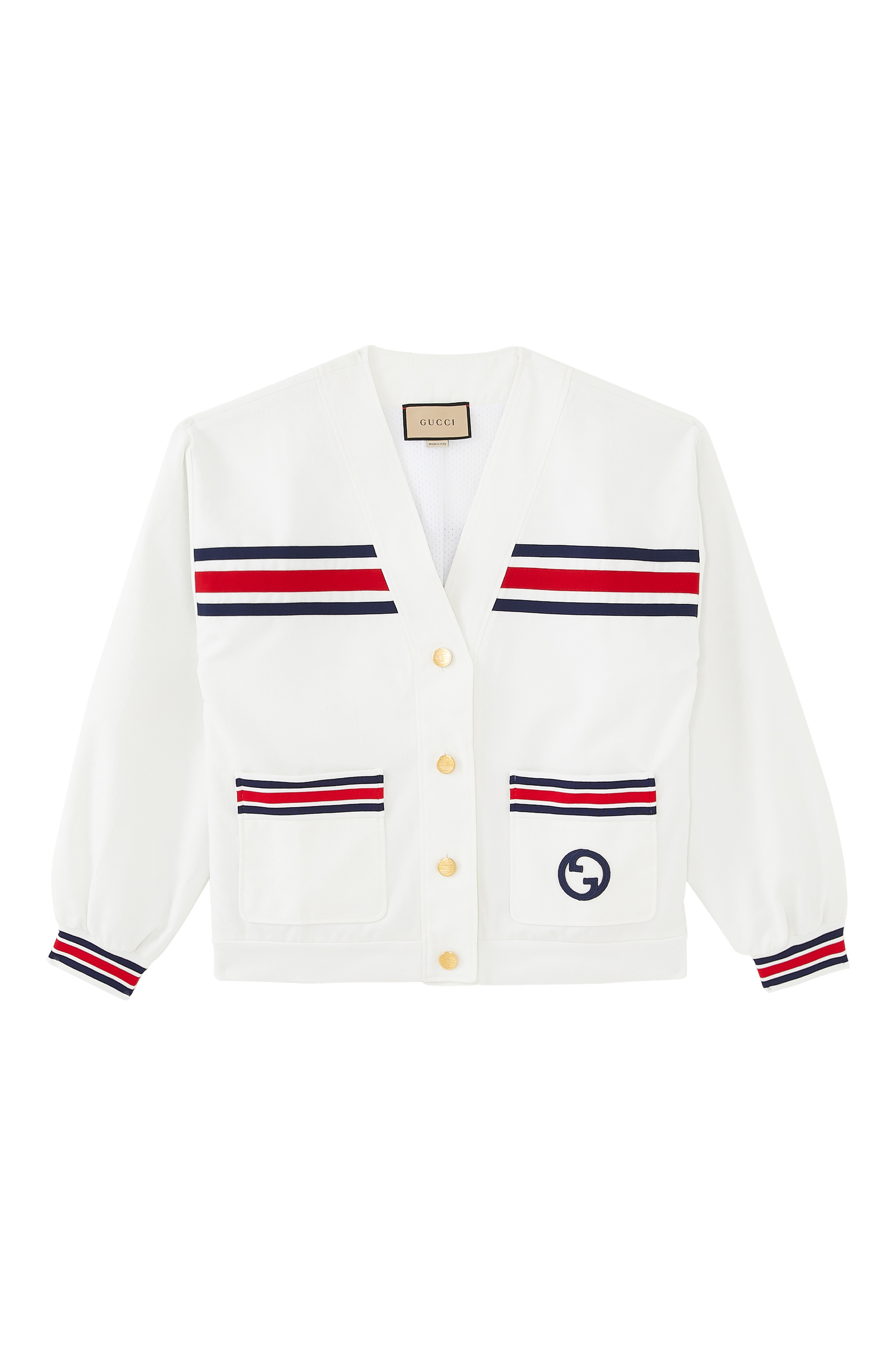 جاكيت قماش تقني مزين بشريط ويب