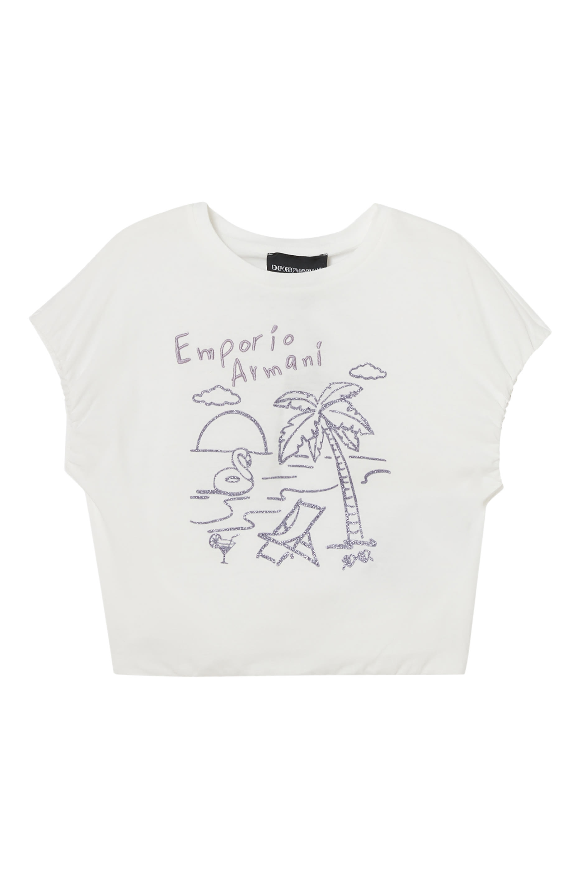 تيشيرت بطبعة شاطئ للأطفال