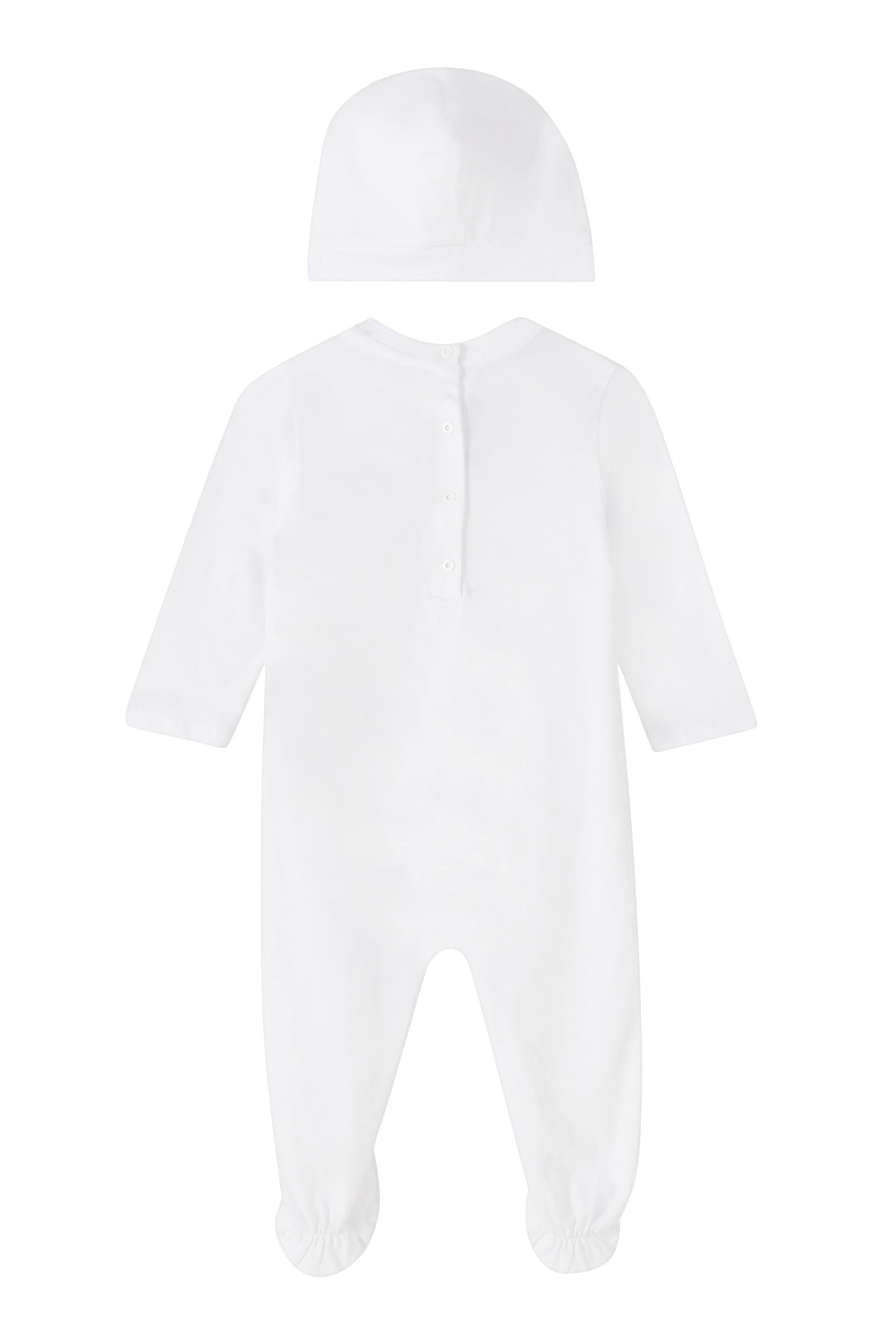 طقم بودي سوت وقبعة بشعار الماركة للأطفال