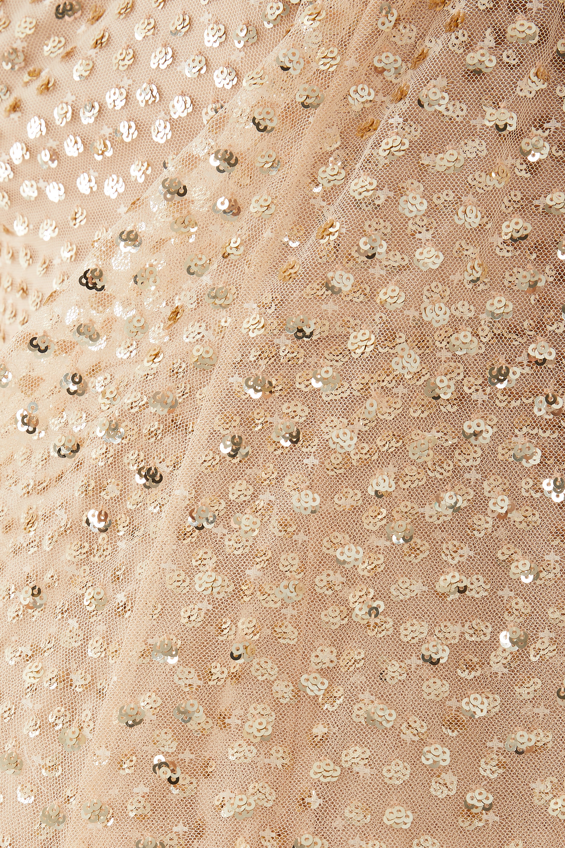 فستان بطبعة نقاط مبعثرة وأكمام كاب بطول الكاحل