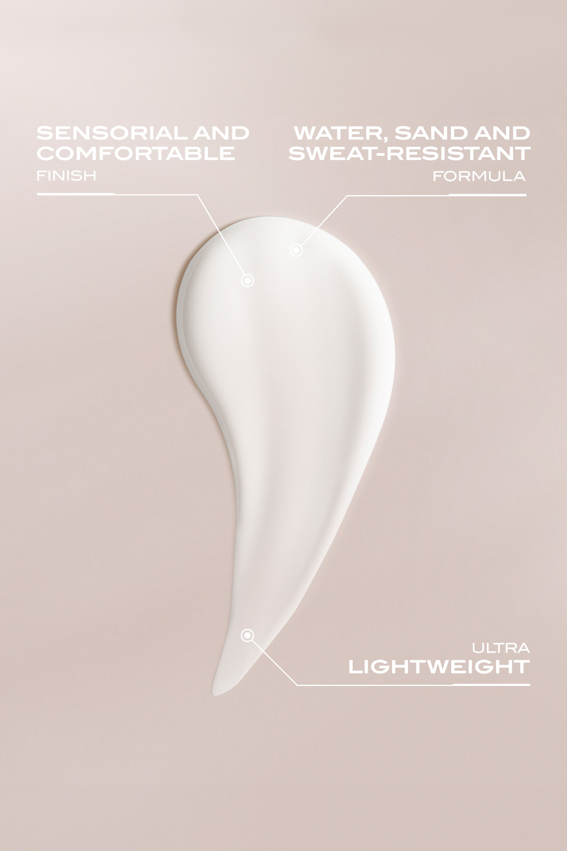 سائل سن سينسيتيف ملون لإزالة اللمعان من البشرة مع عامل حماية SPF50