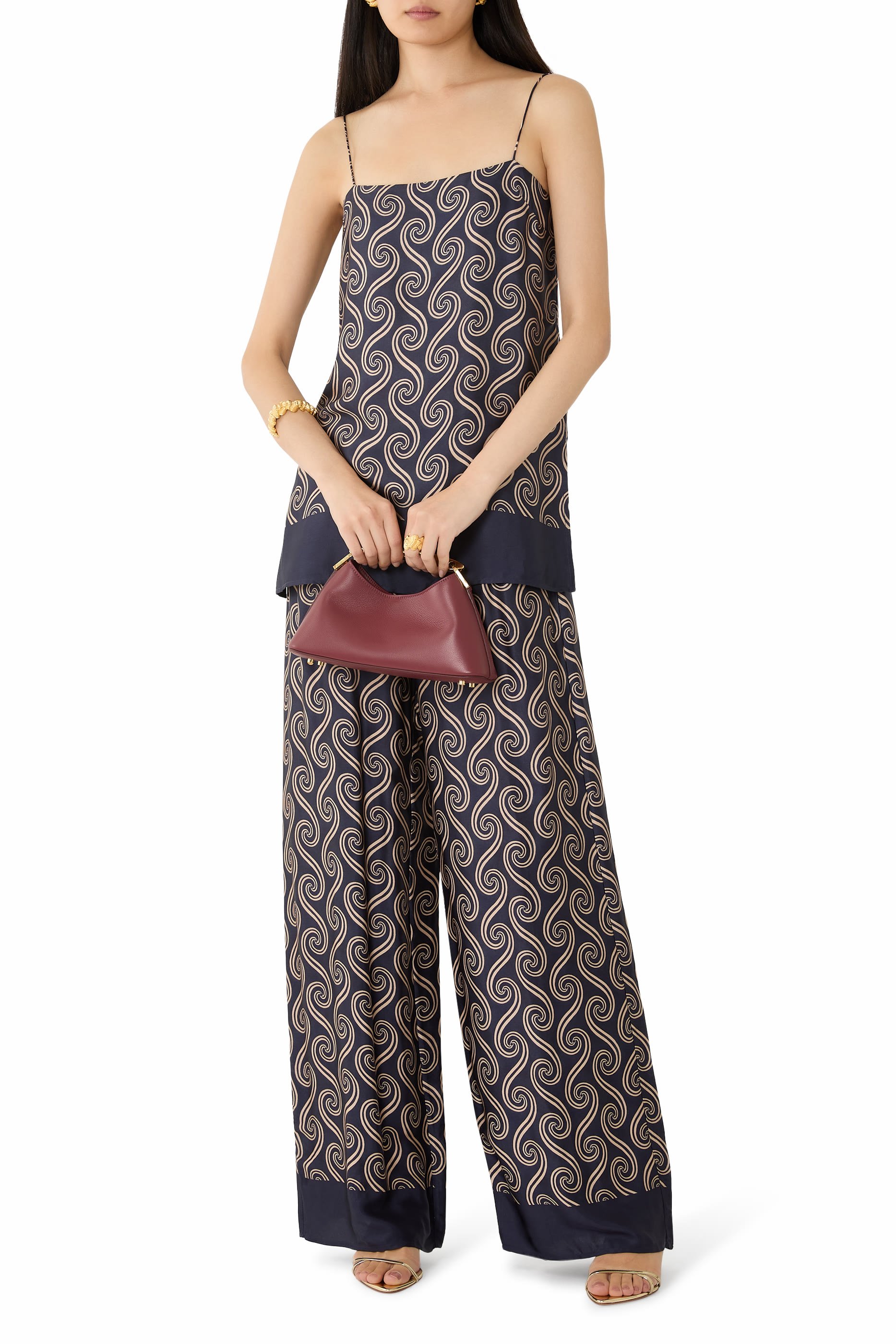 بنطال جينسن خوانيتا بنقشة متموجة